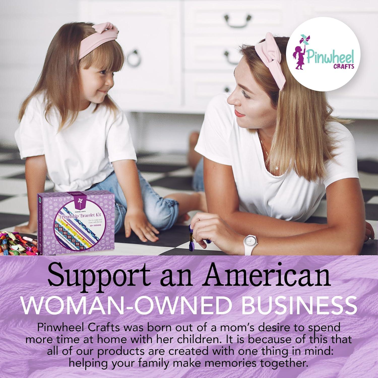 Kit de Pulsera de Amistad Pinwheel Crafts - 100 Hilos Multicolor