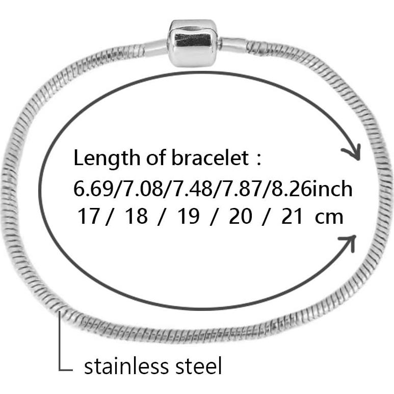 Pulsera de cadena de serpiente SBI Jewelry 17-21 cm para mujer