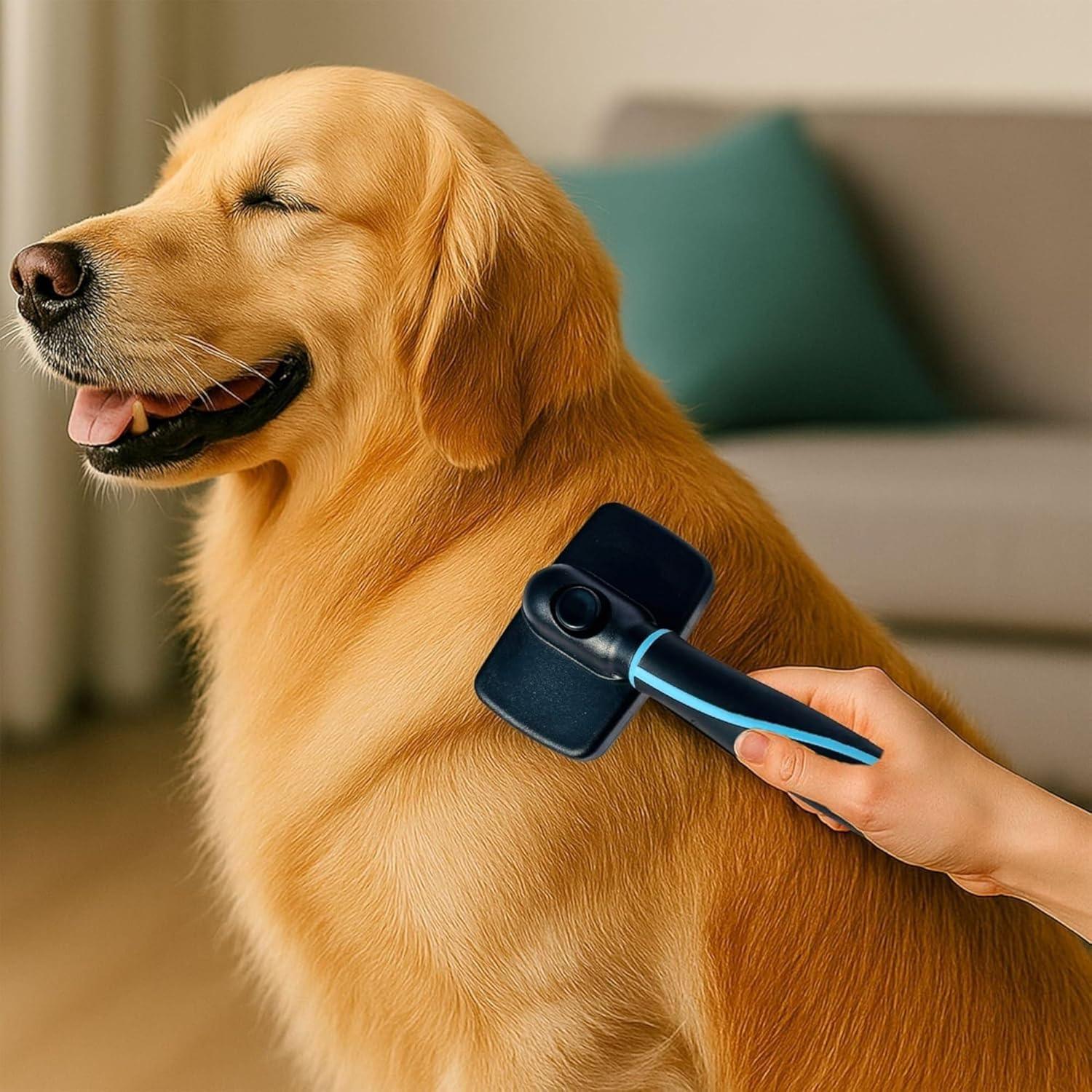 Cepillo Autolimpiante Richpet para Perros y Gatos Grande