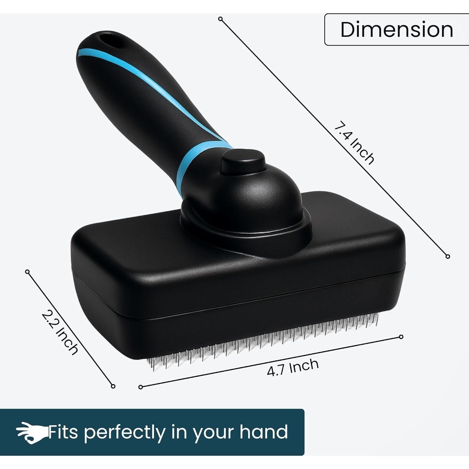 Cepillo Autolimpiante Richpet para Perros y Gatos Grande