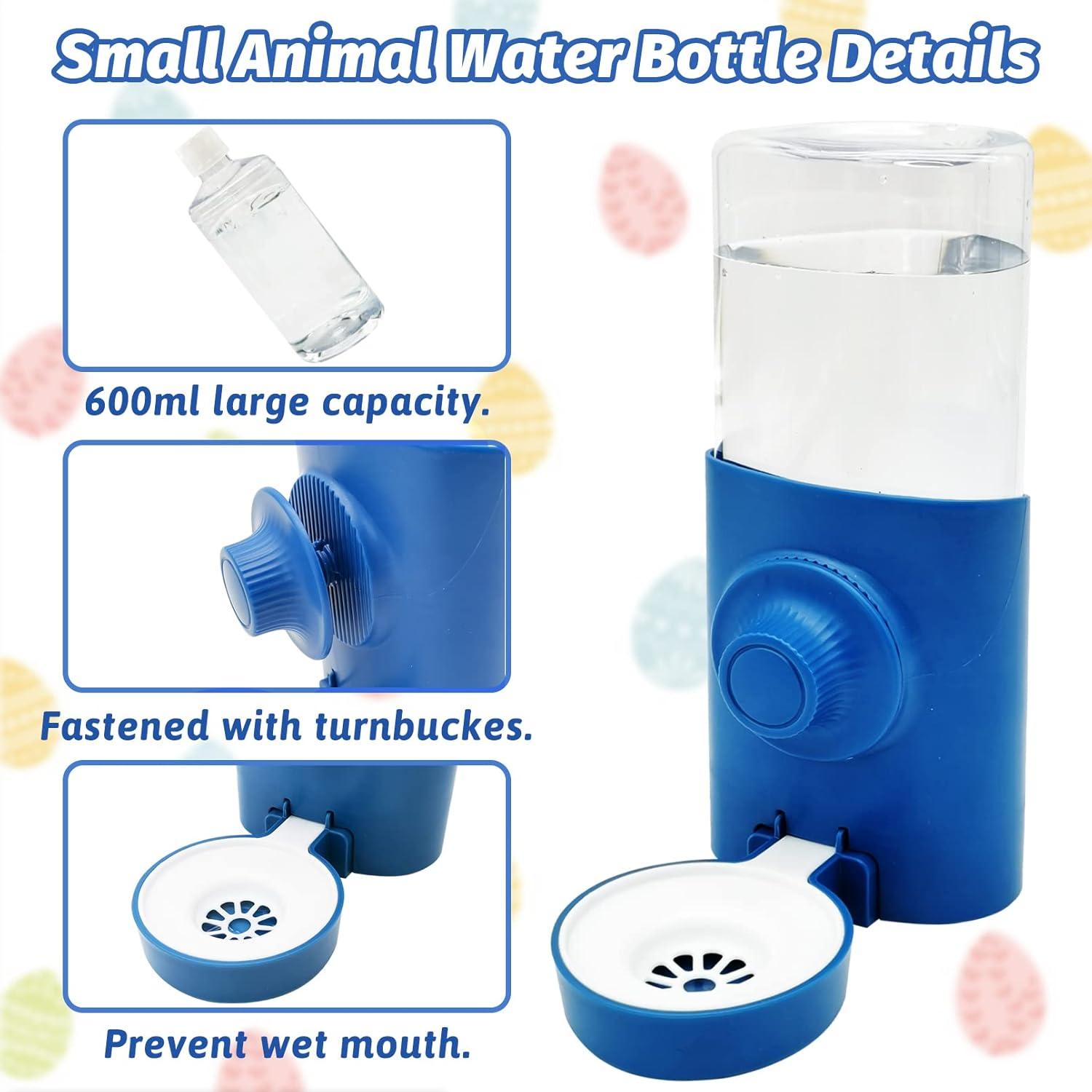 Botella de Agua Colgante Fhiny para Mascotas 600ml 2 PCS Azul