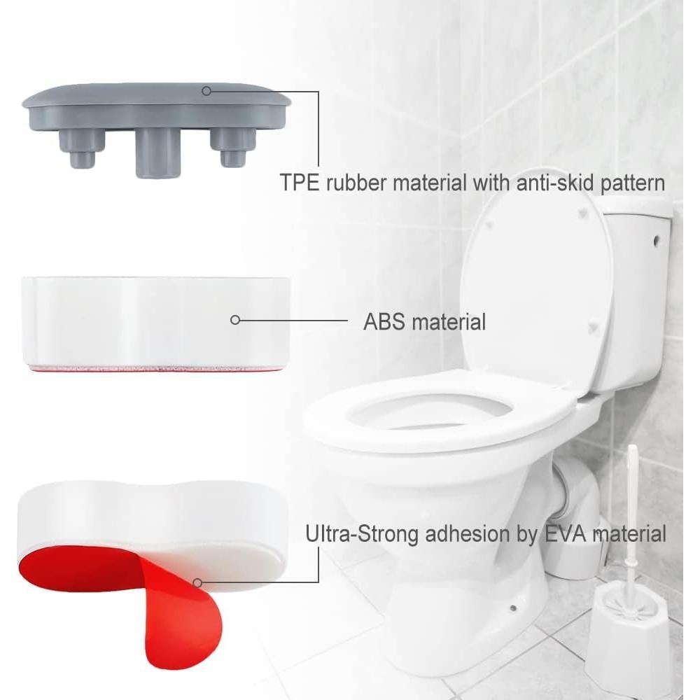 Bumpers de Asiento de Bidet Maylanny - 7 Piezas, Gris, 2 Alturas