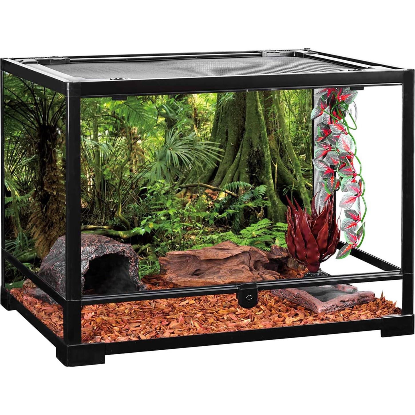 Fondo de Acuario Terrario AWERT 60x30 cm Verde Bosque