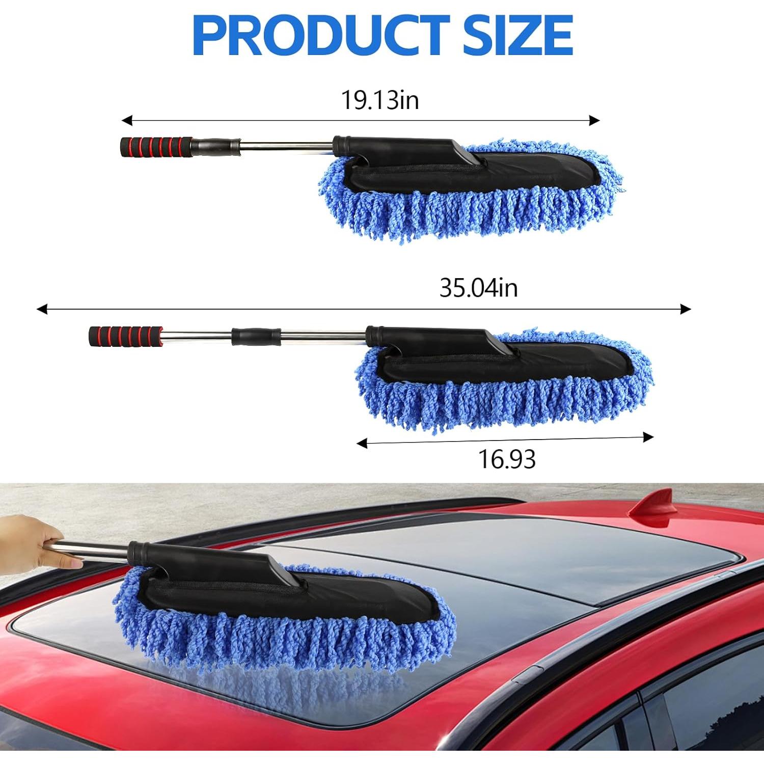 Juego de Plumeros para Auto Wuyaoyao - 2 Piezas Microfibra