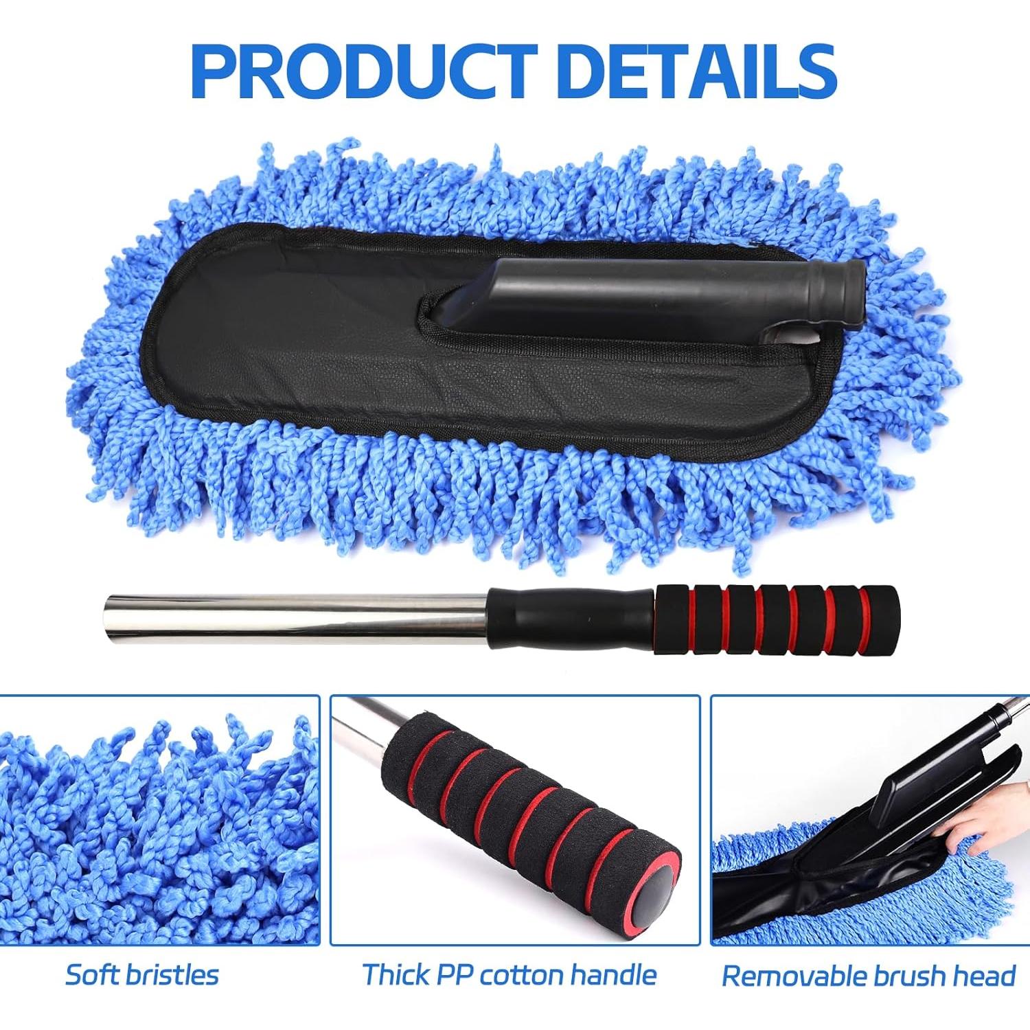 Juego de Plumeros para Auto Wuyaoyao - 2 Piezas Microfibra