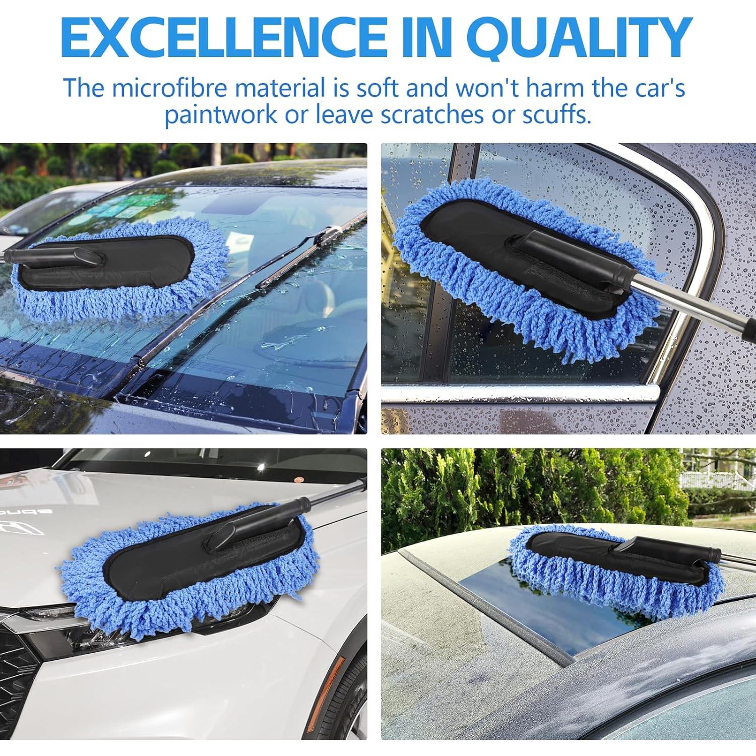 Juego de Plumeros para Auto Wuyaoyao - 2 Piezas Microfibra