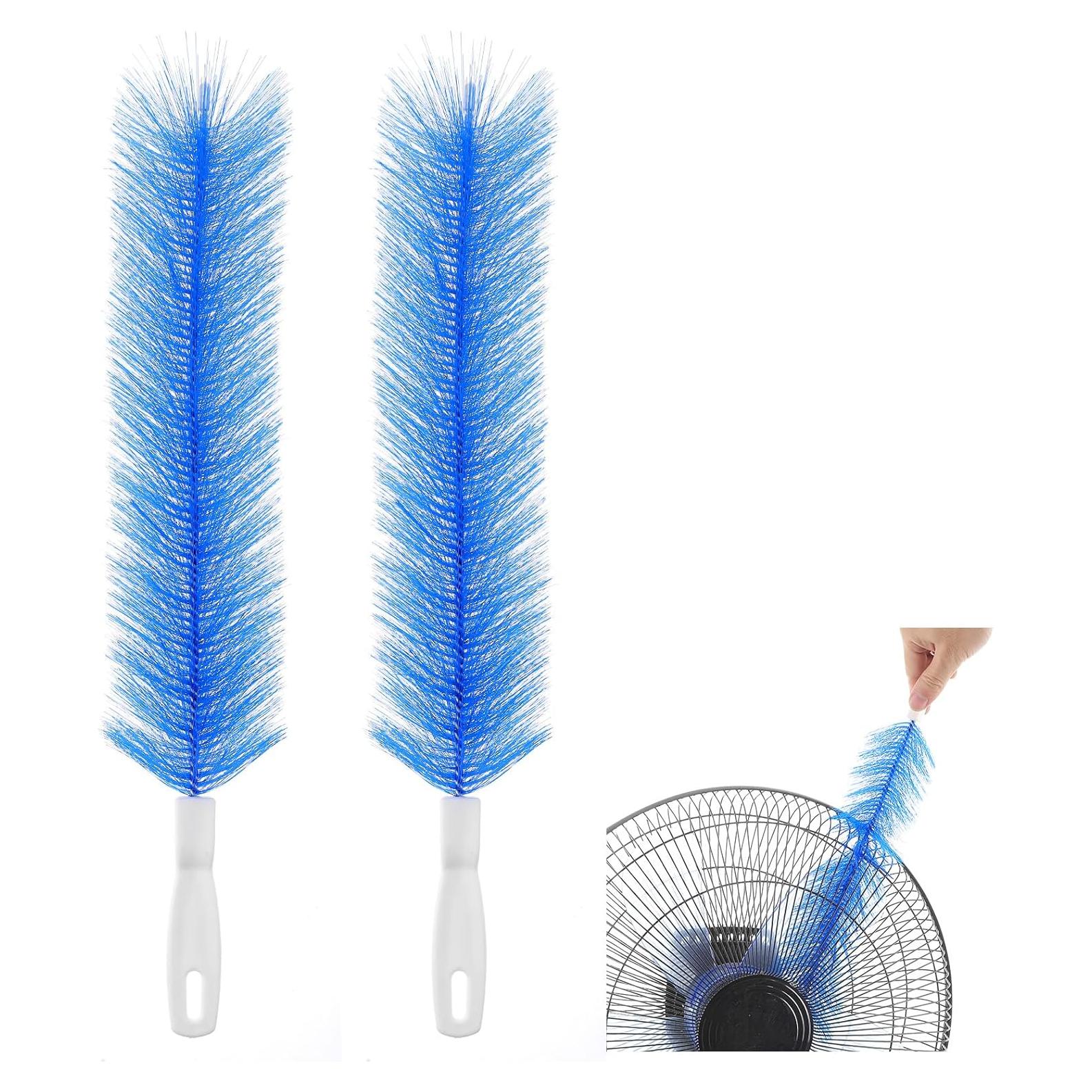Juego de 2 Cepillos Limpiadores de Ventilador Yuanchu Azul