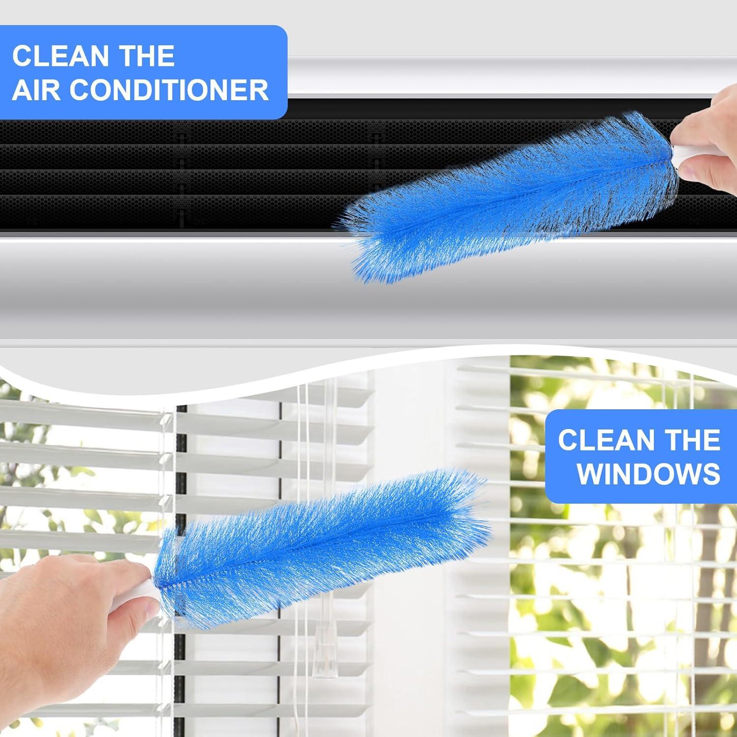 Juego de 2 Cepillos Limpiadores de Ventilador Yuanchu Azul