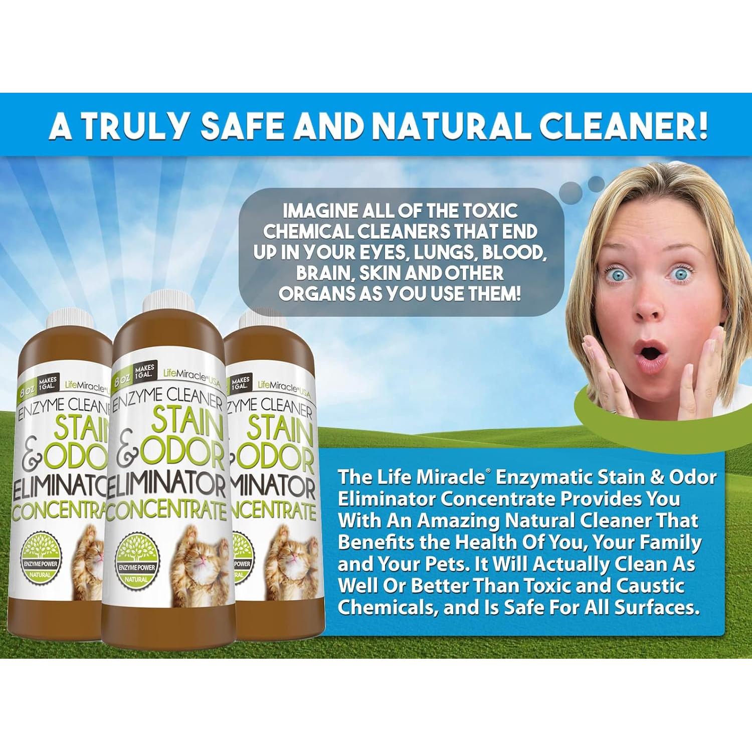 Limpiador Enzimático Life Miracle 3.78 L - Eliminador de Olores