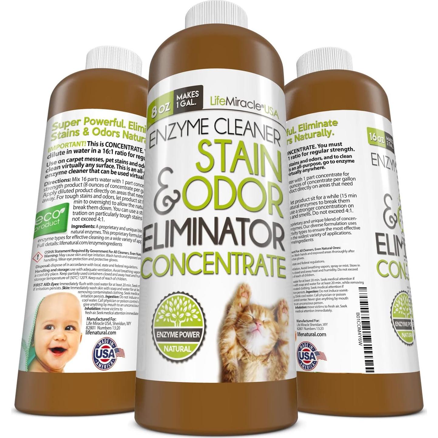 Limpiador Enzimático Life Miracle 3.78 L - Eliminador de Olores