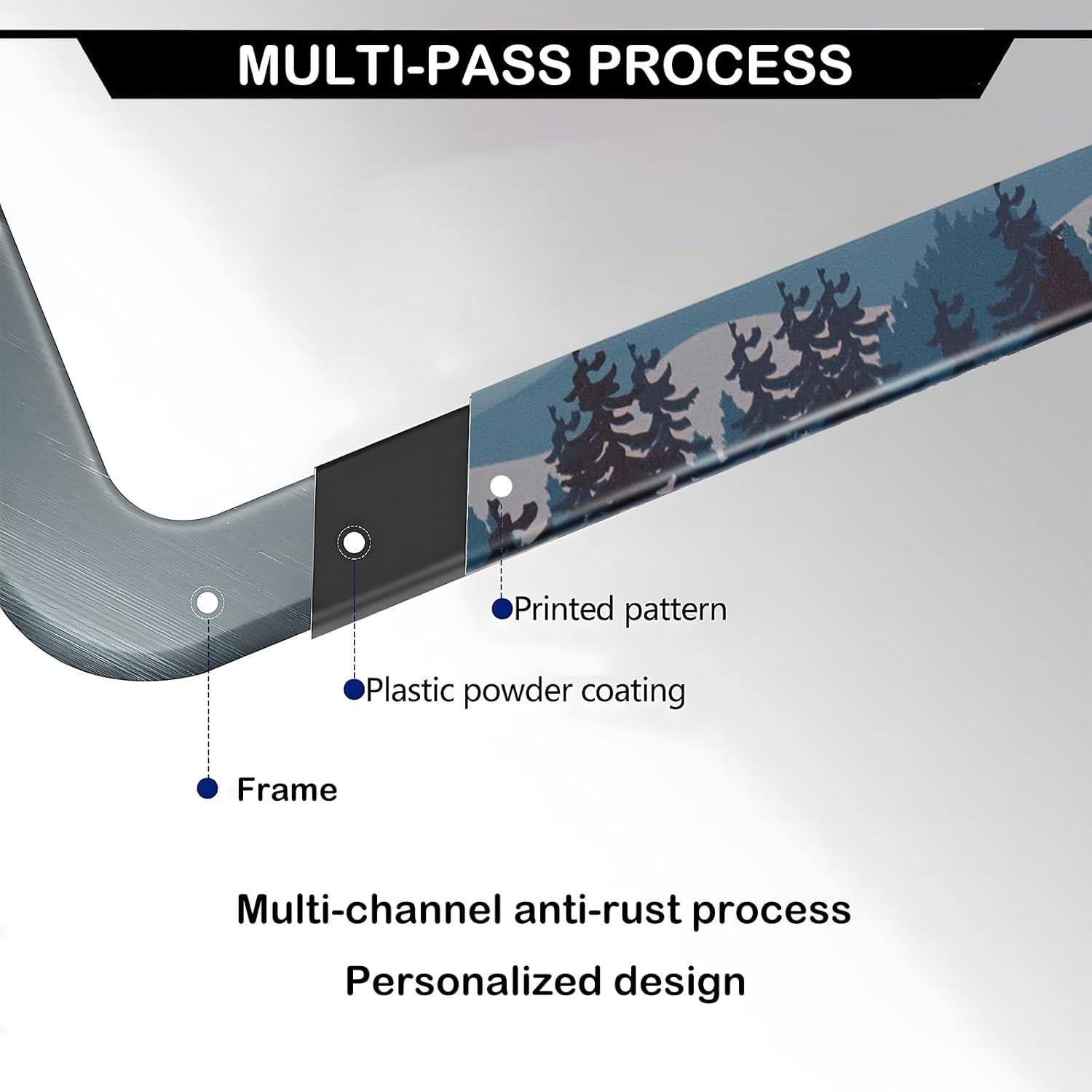 Marcos de Placa de Licencia LRZJYDMB Aventura Espera - 2 Piezas