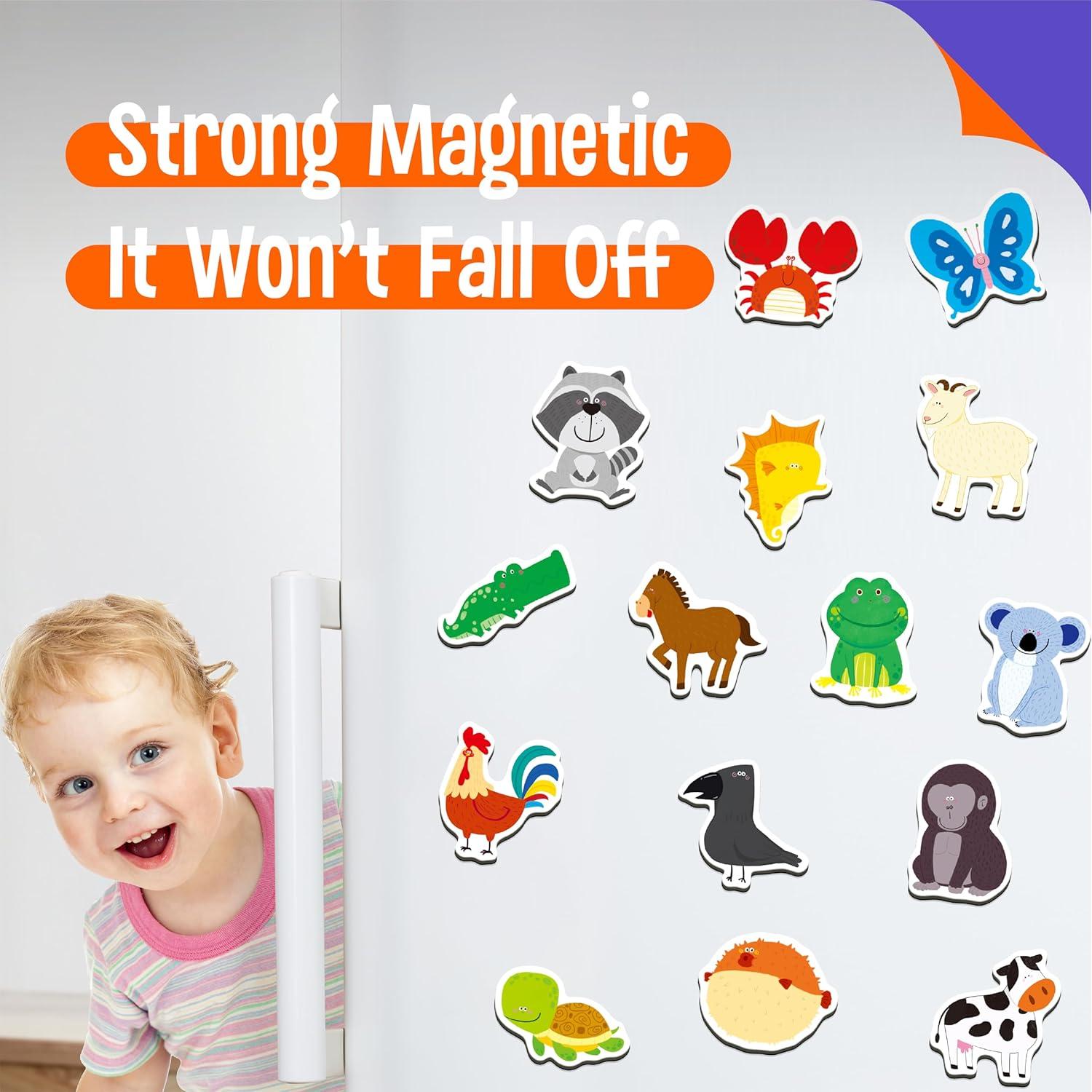 50 Imanes de Animales SpriteGru - Juguetes Educativos 3+