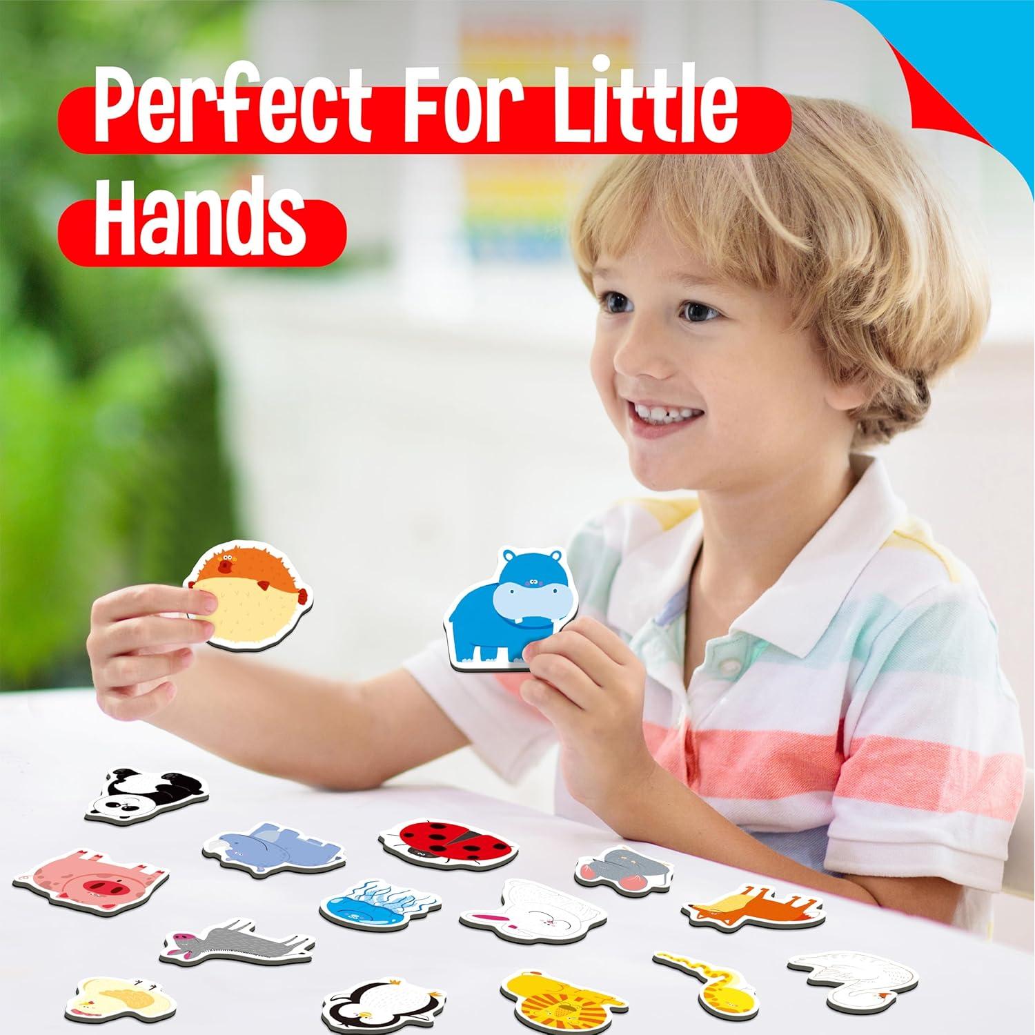 50 Imanes de Animales SpriteGru - Juguetes Educativos 3+