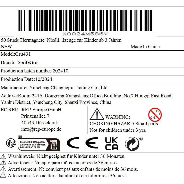 50 Imanes de Animales SpriteGru - Juguetes Educativos 3+