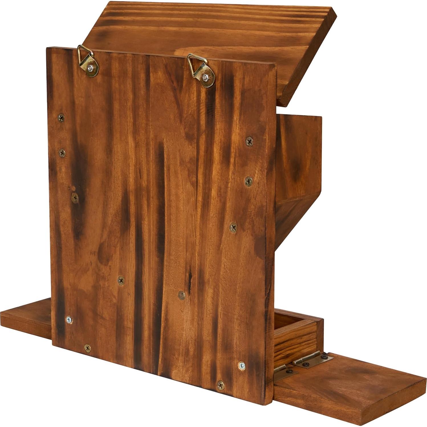 Comedero para Ardillas MIXUMON de Madera con Embudo 29.5x16.5cm