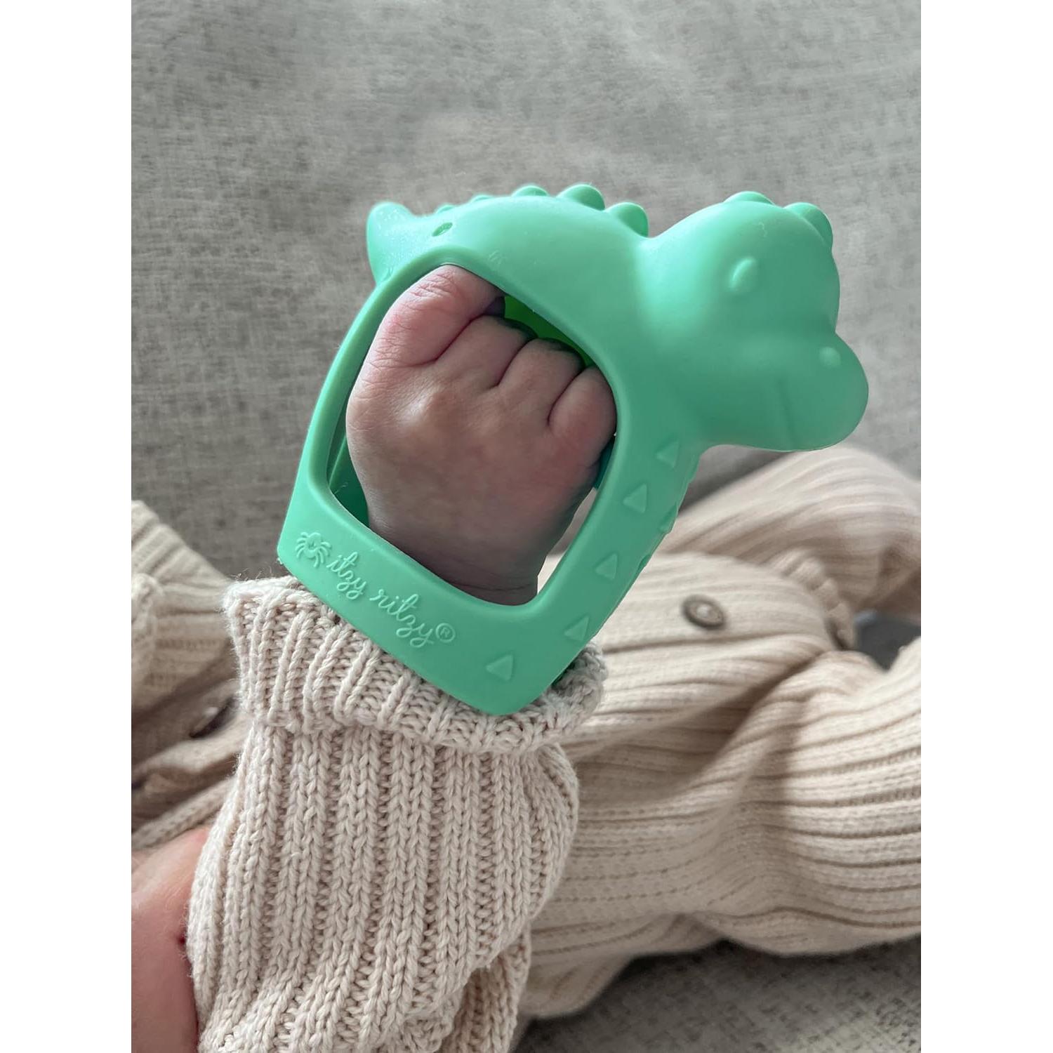 Mordedor de Silicona para Bebés Itzy Ritzy Dinosaurio