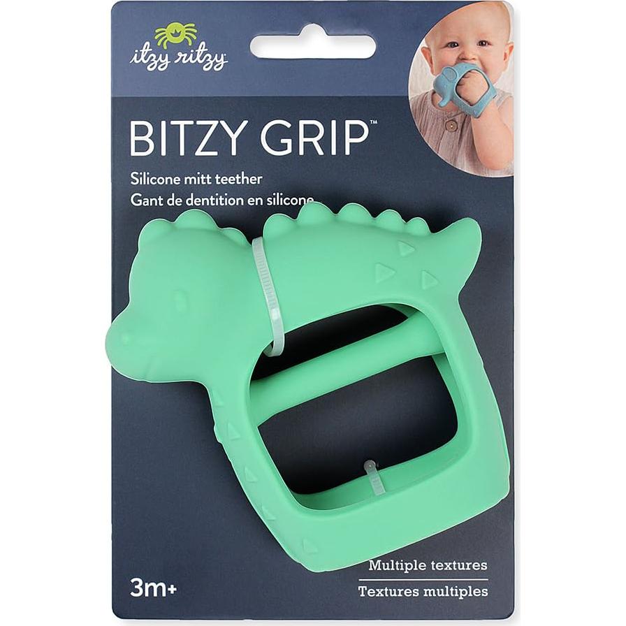 Mordedor de Silicona para Bebés Itzy Ritzy Dinosaurio