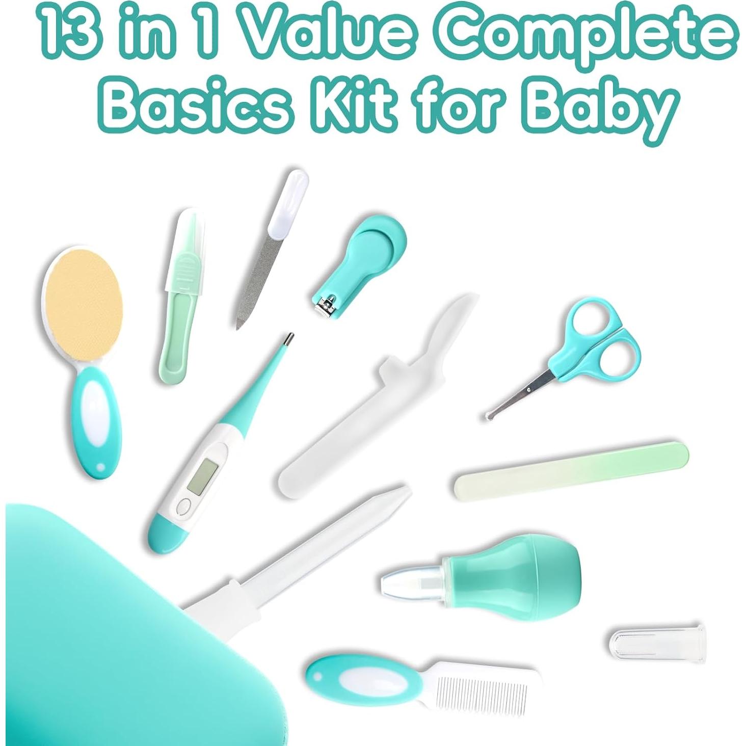 Kit de Cuidado para Bebés 13 en 1 WXA Verde - Aseo Infantil