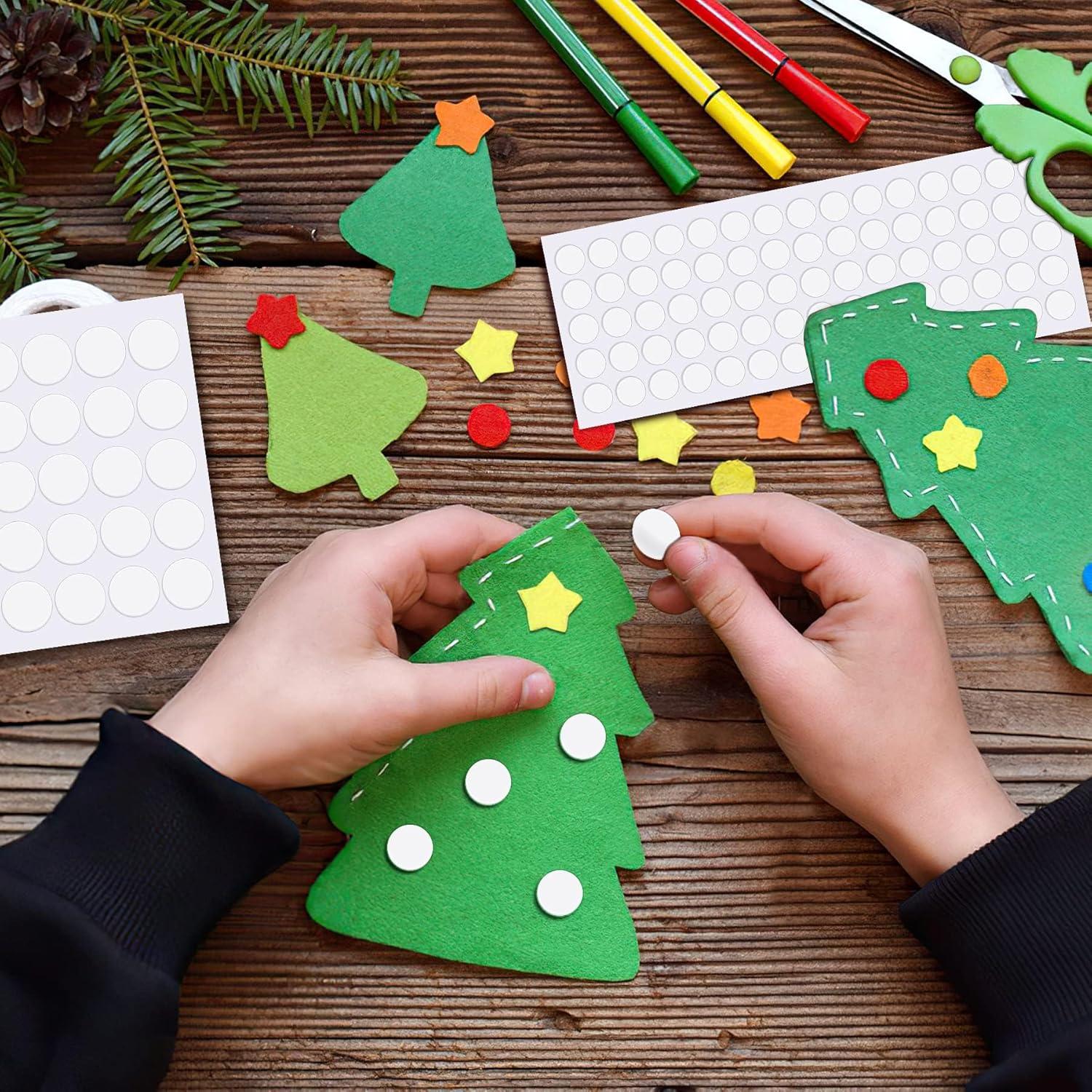 JANYUN 225 Piezas Pegatinas Adhesivas Doble Cara 6mm 10mm 20mm