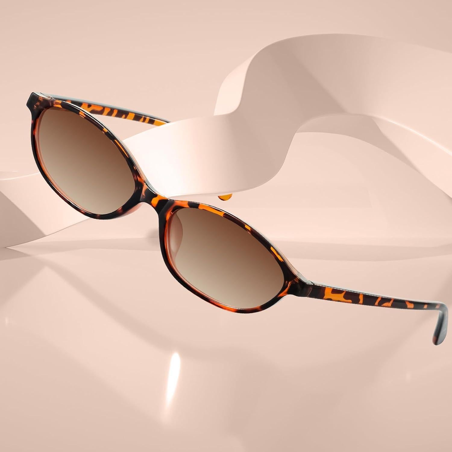 Gafas de Sol Retro Ovaladas KUGUAOK UV Protección Y2K