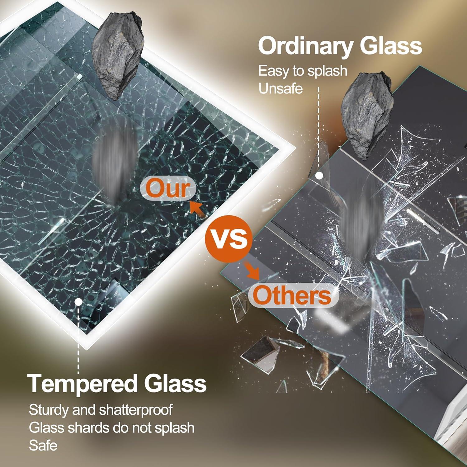 Espejo de Baño LED S'bagno 60x80cm con Bluetooth y Anti-vaho