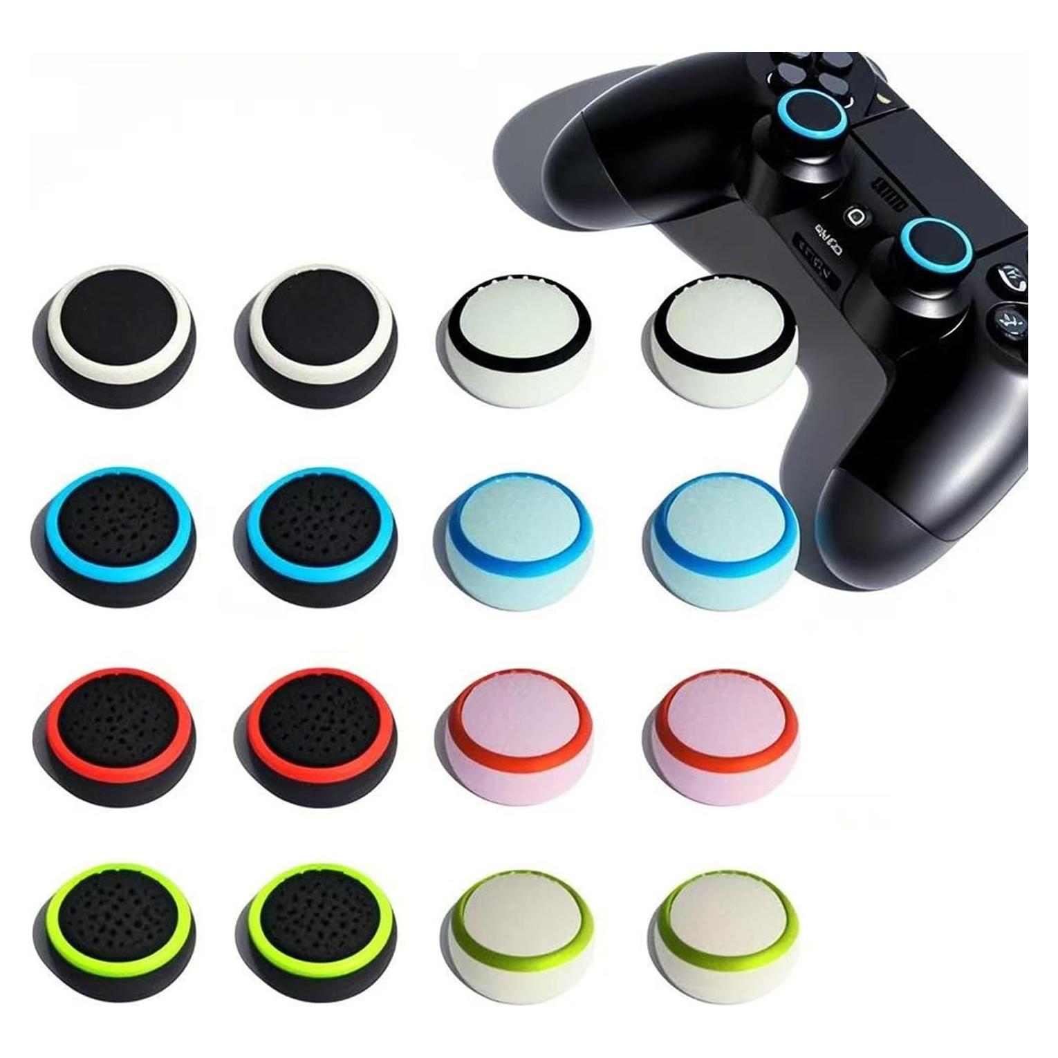 16 Tapas de Joystick Antideslizantes FavorFishFans para PS5/PS4/Xbox/Switch