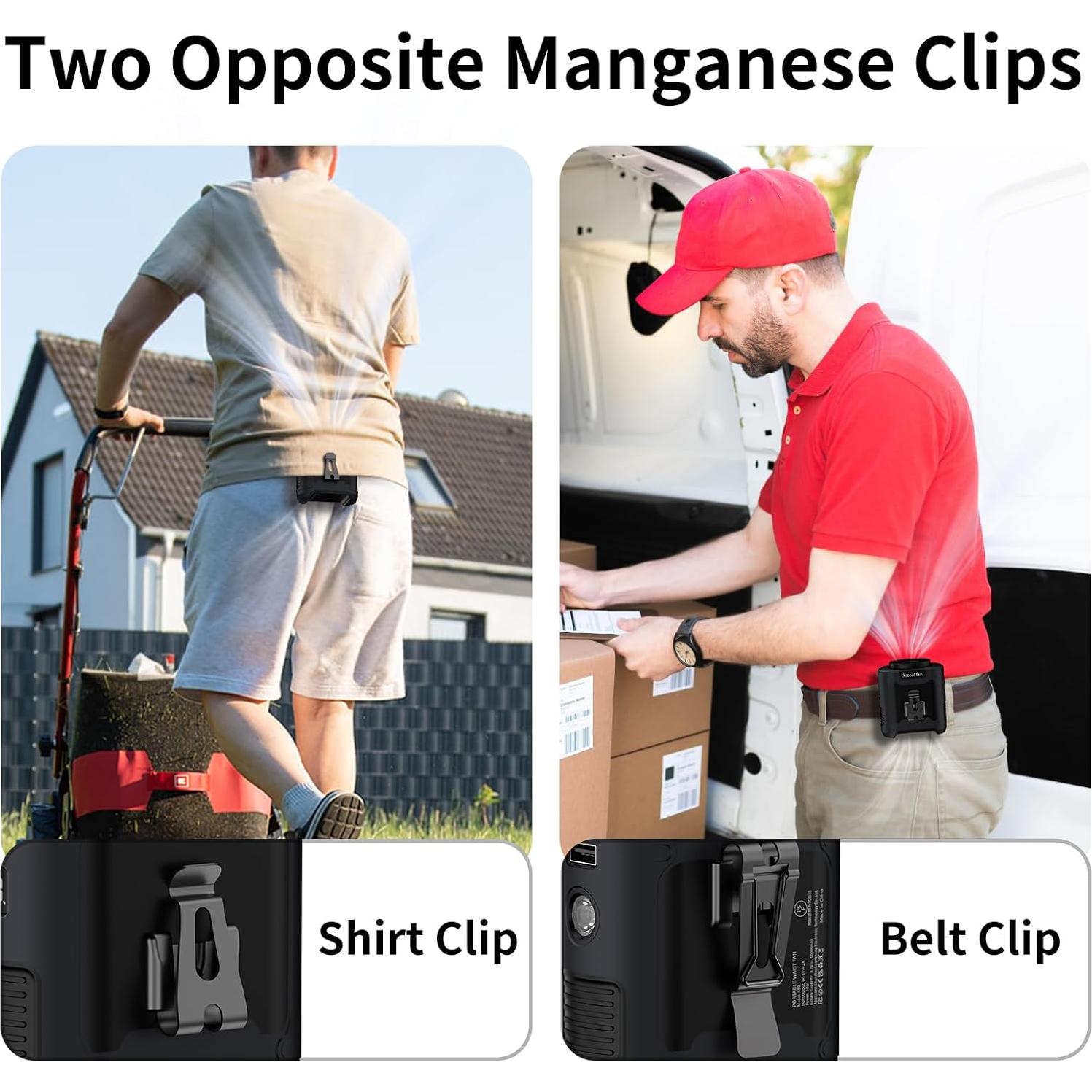 Ventilador Portátil Socool K50 10000mAh 5 Velocidades Negro