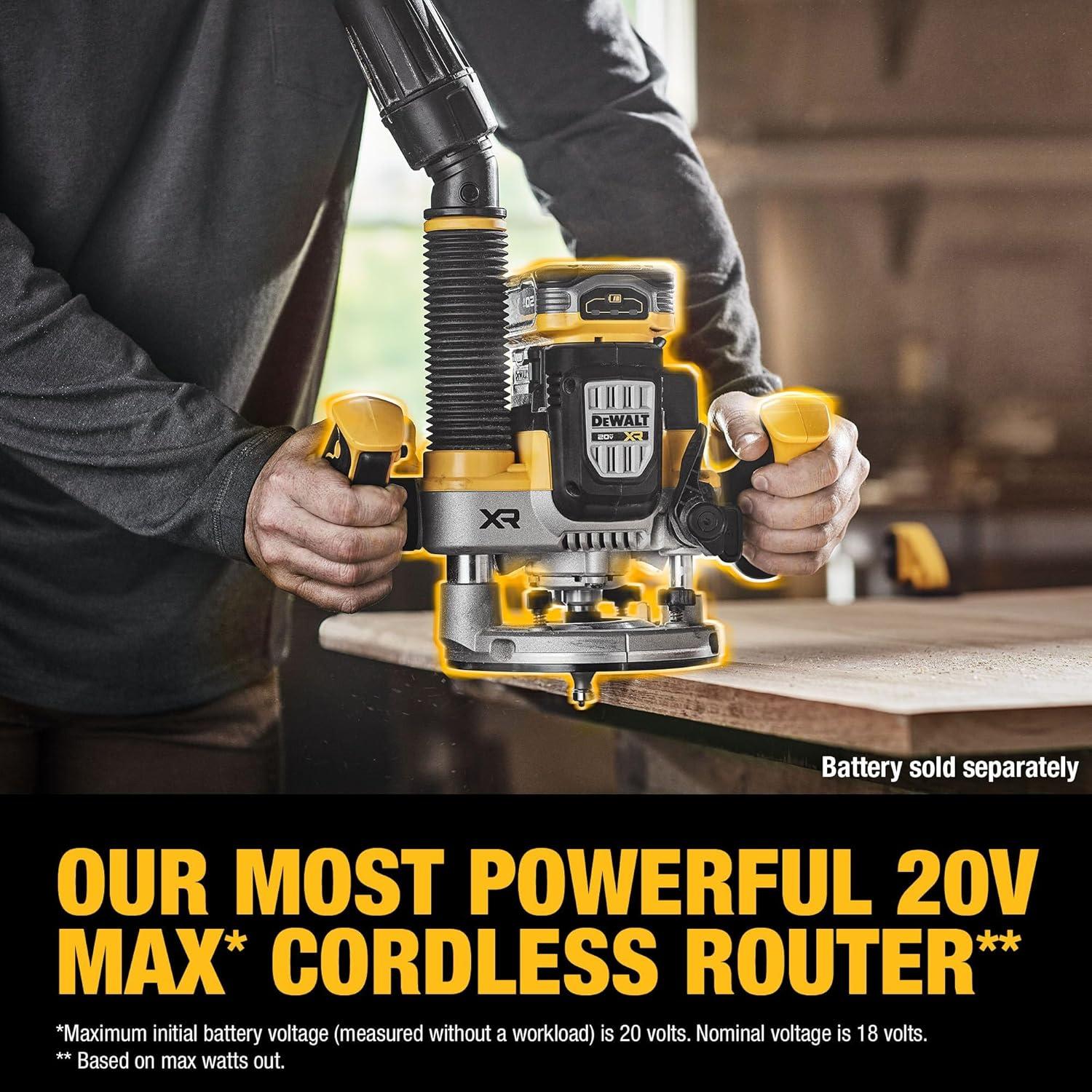 Router de Inmersión DEWALT 20V MAX XR 2-1/4 HP DCW620B