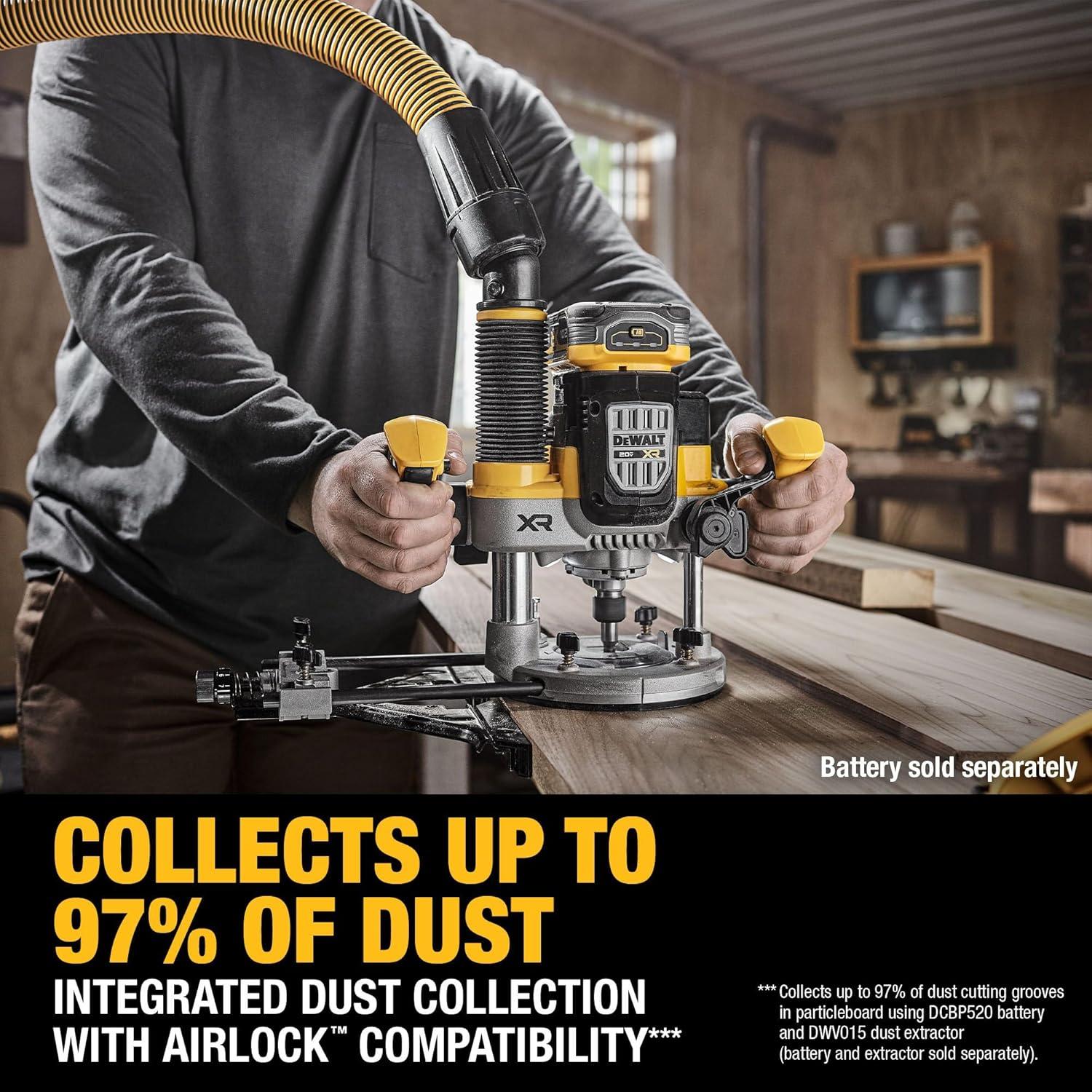 Router de Inmersión DEWALT 20V MAX XR 2-1/4 HP DCW620B