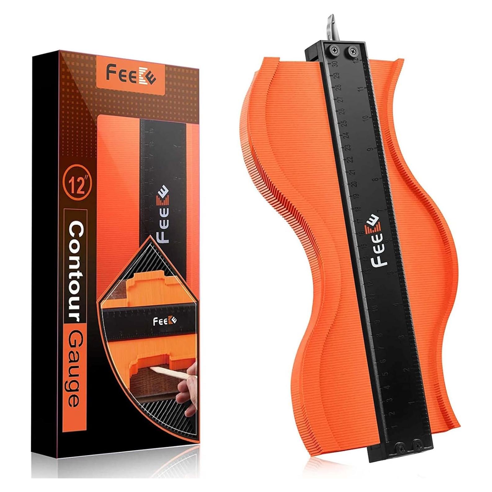 Plantilla de Contorno 30.48 cm Feeke con Bloqueo y Escalas