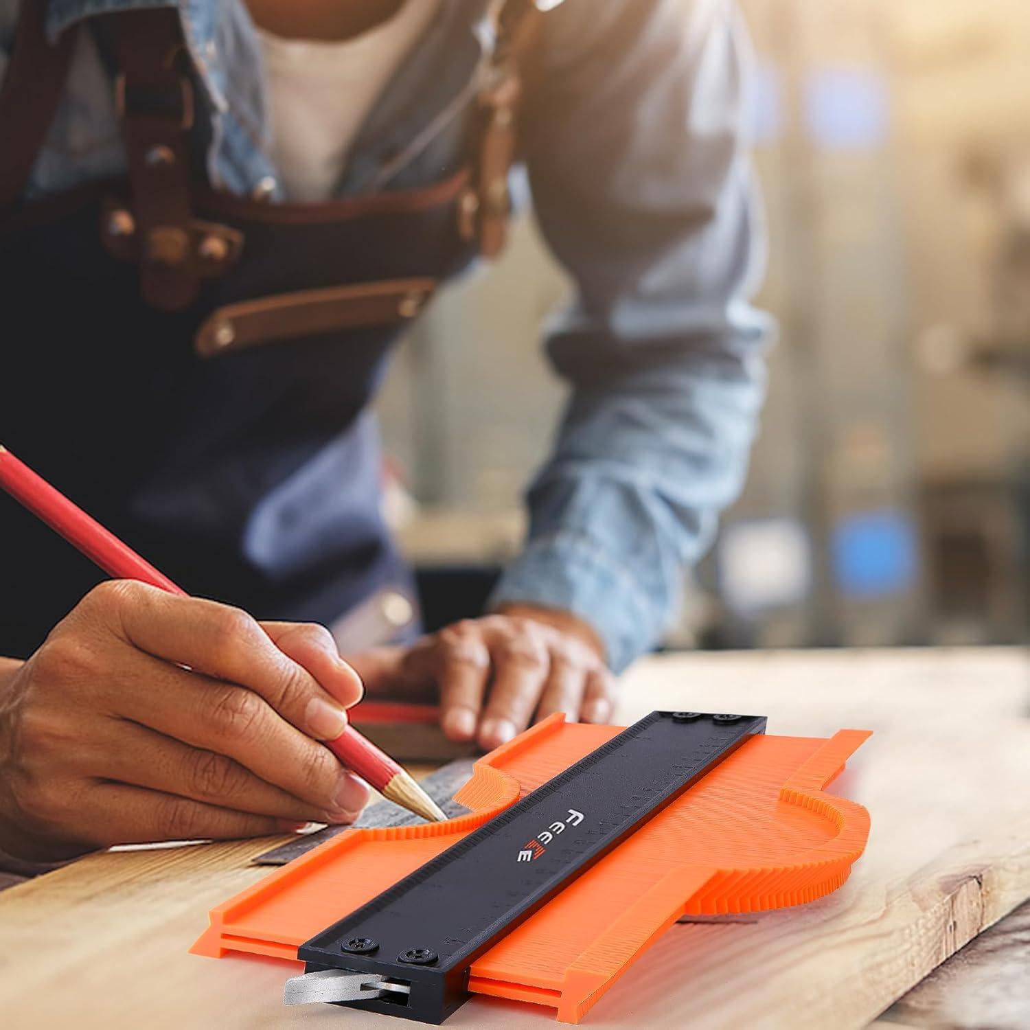 Plantilla de Contorno 30.48 cm Feeke con Bloqueo y Escalas