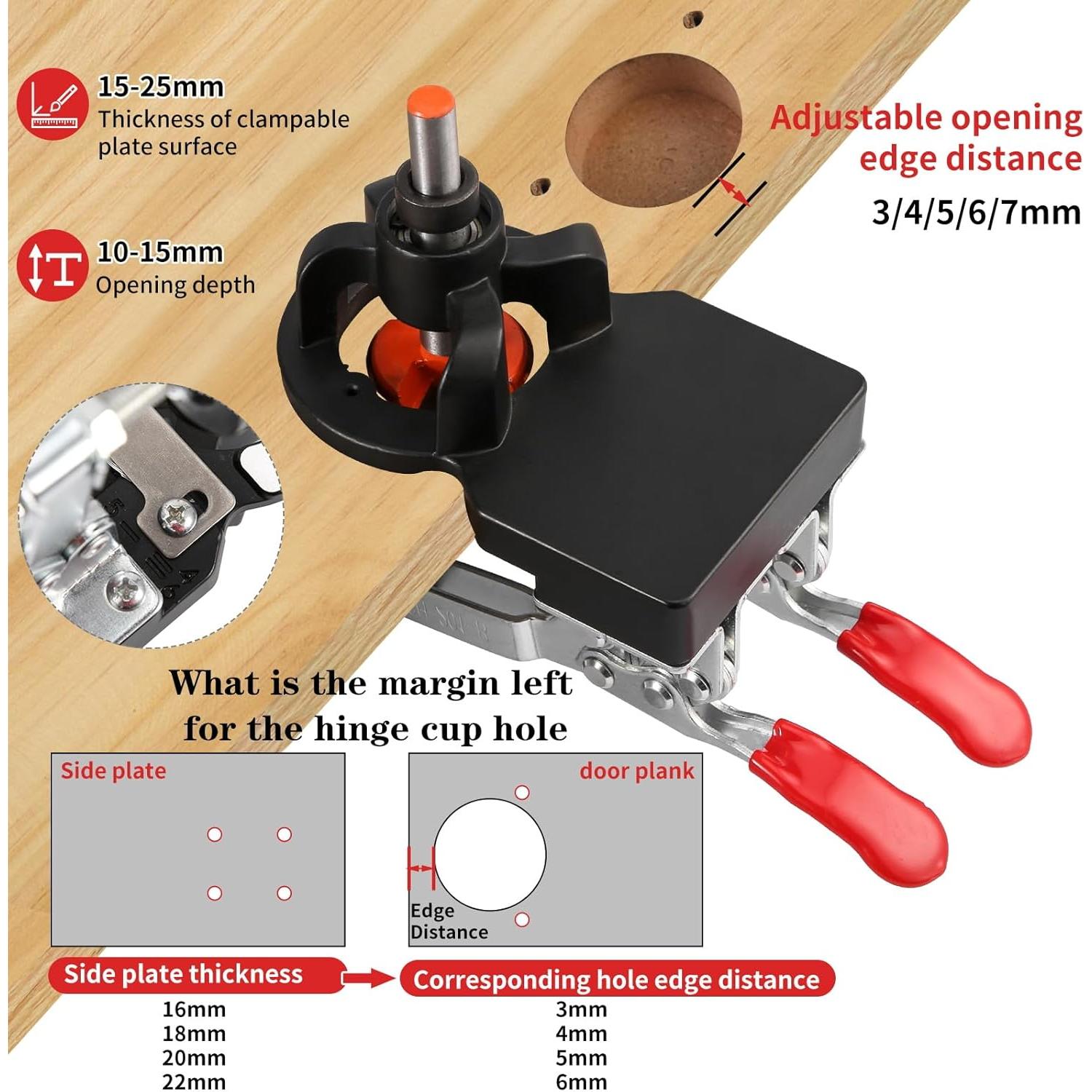 Plantilla de Perforación de Bisagra Oculta Idong 35mm