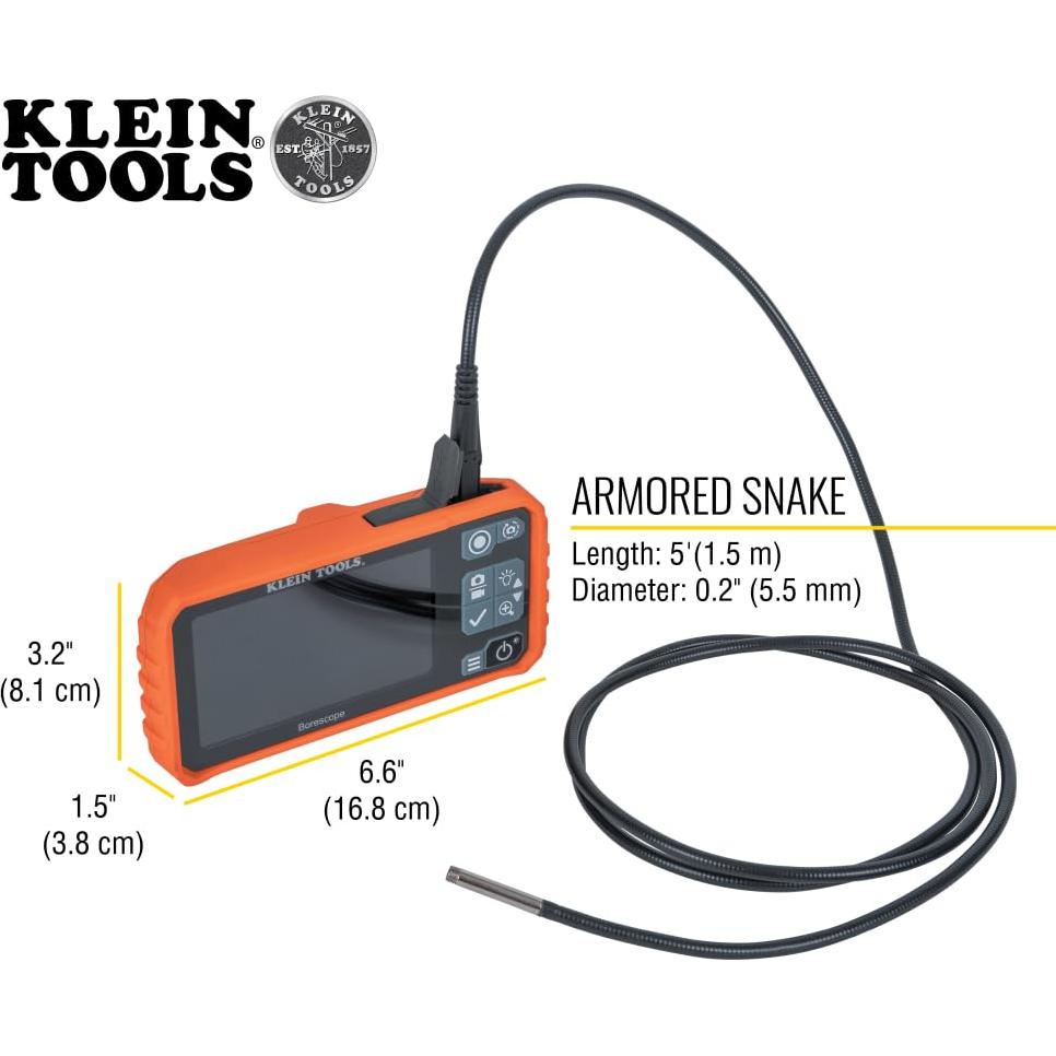 Serpiente Acorazada Klein Tools 69464 1.5m con Cámara LED
