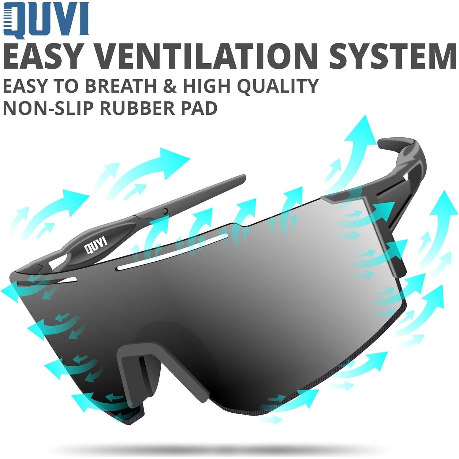 Gafas de sol polarizadas Quvi para hombres y mujeres - UV 100%