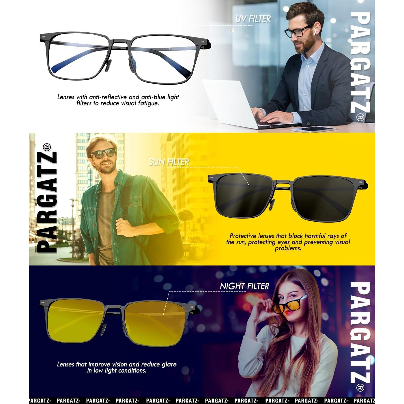 Gafas de Sol Magnéticas Pargatz con Lentes Intercambiables UV400