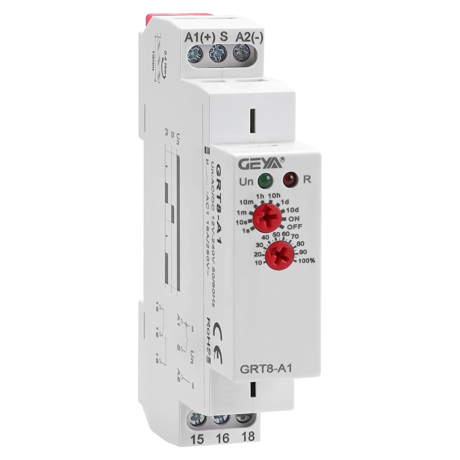 Relé Temporizador de Retraso IGEYAPA GRT8-A1 12V-240V 16A