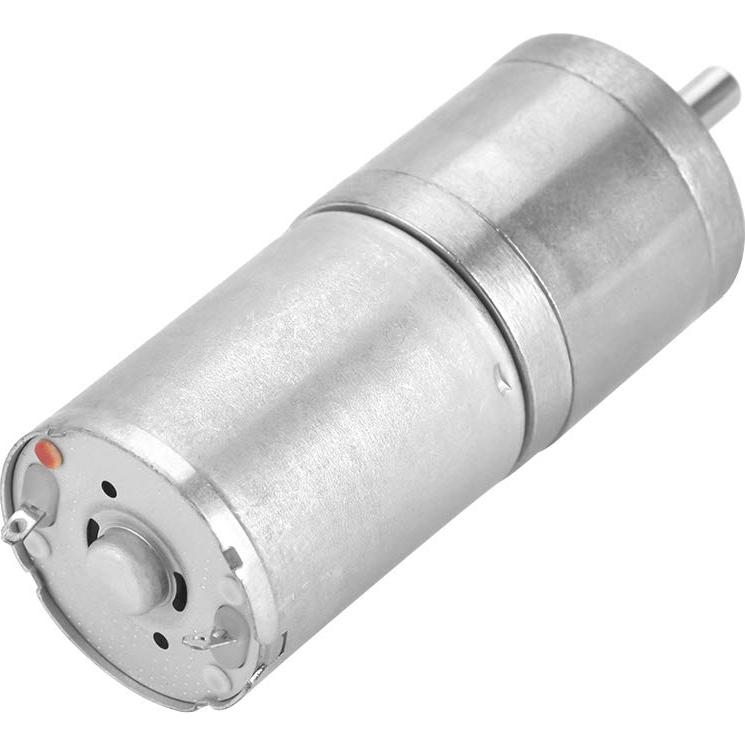 Motor de Engranaje Metálico 25mm DC 12V 5RPM para Cerraduras y Robots