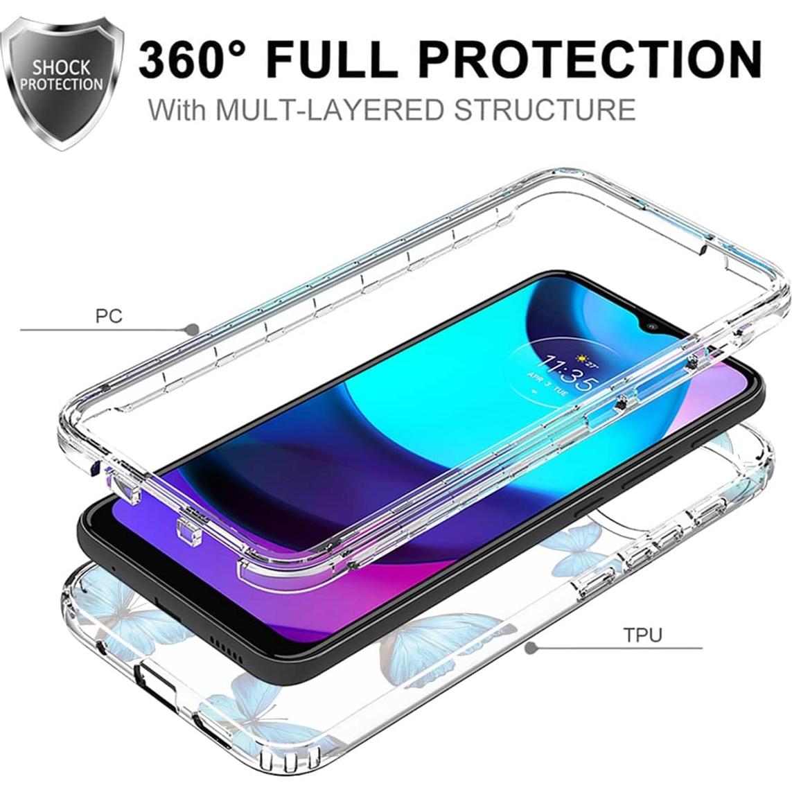 Funda Protectora para Motorola Moto E20/E30/E40 con Protector de Pantalla