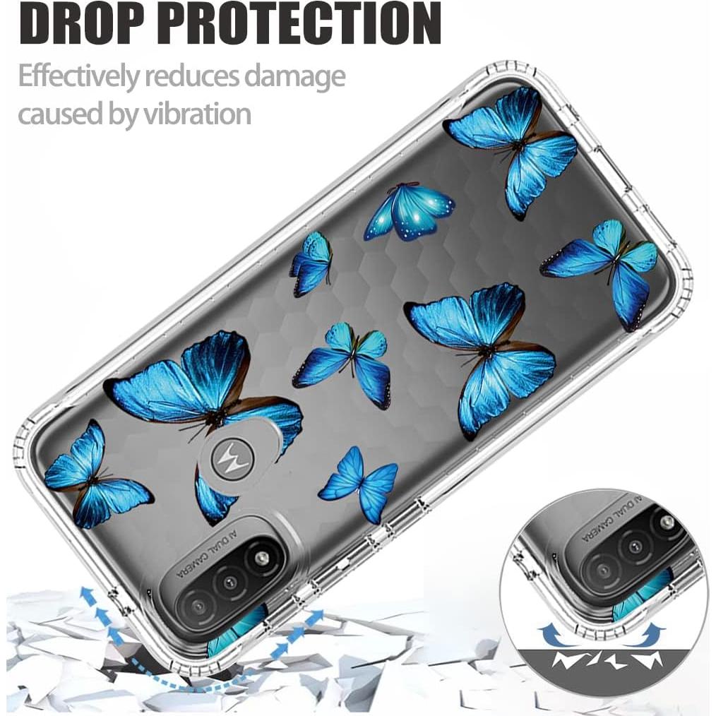 Funda Protectora para Motorola Moto E20/E30/E40 con Protector de Pantalla