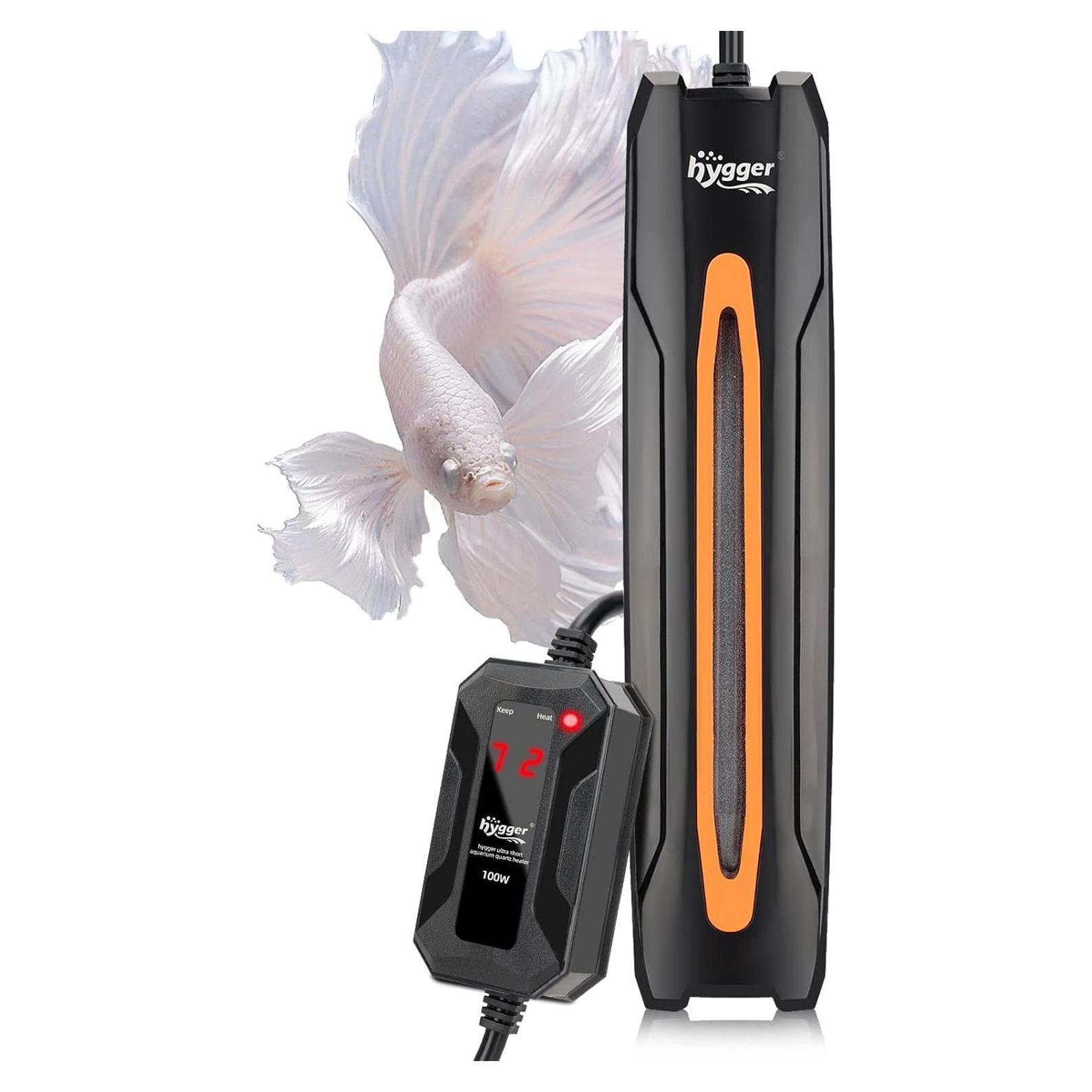 Calentador de Acuario Hygger 100W para 19-98 Litros