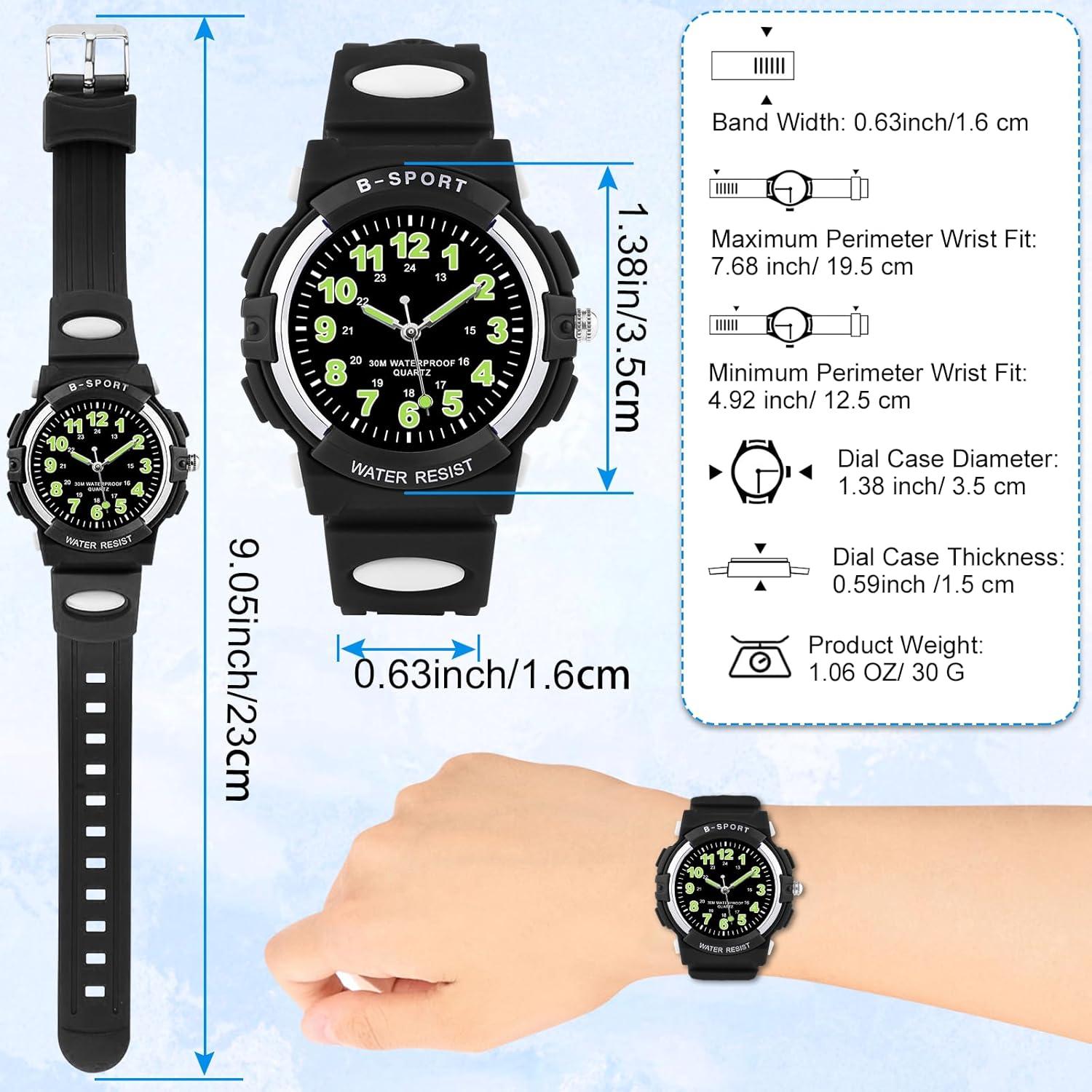 Reloj Analógico Juboos para Niños Impermeable 30M