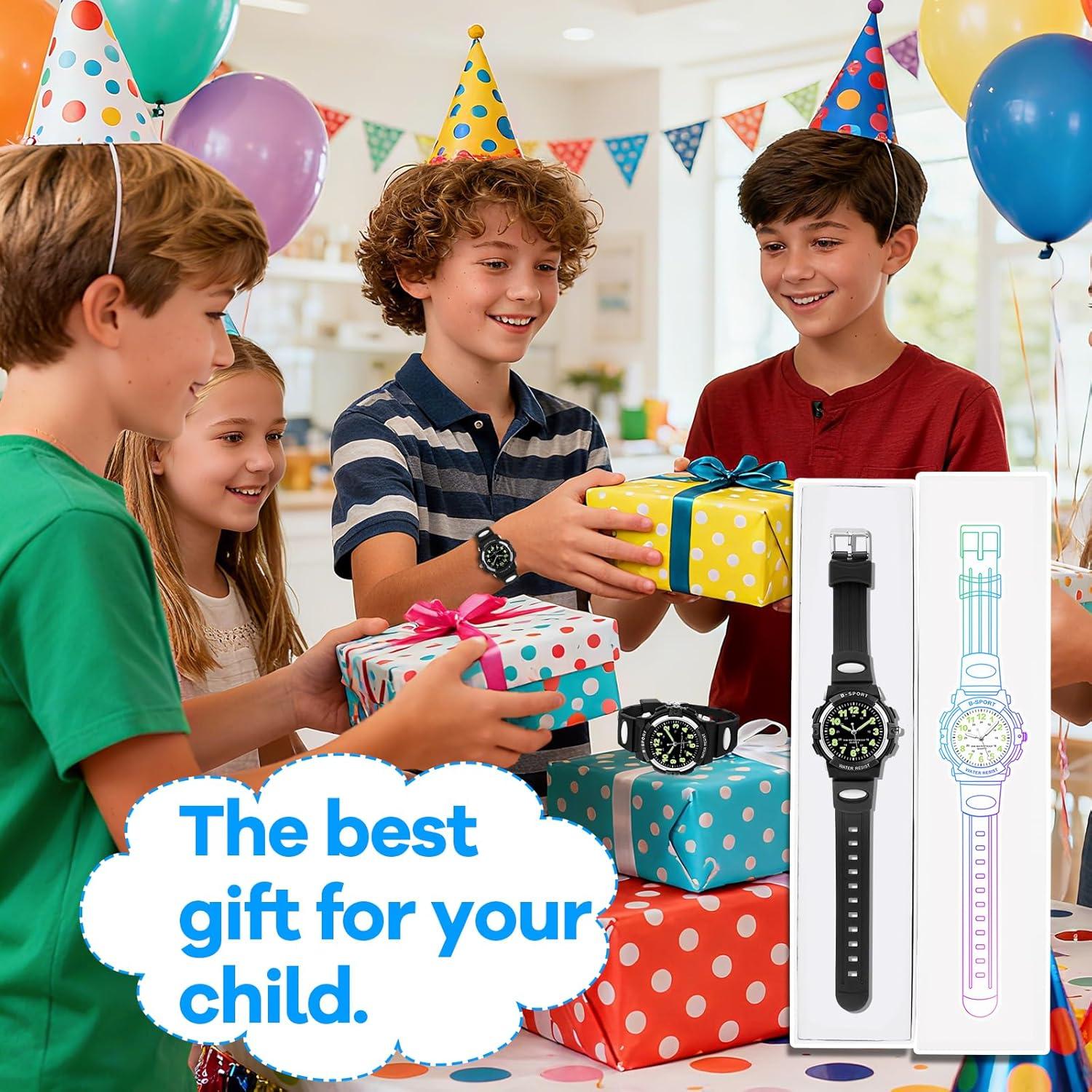 Reloj Analógico Juboos para Niños Impermeable 30M