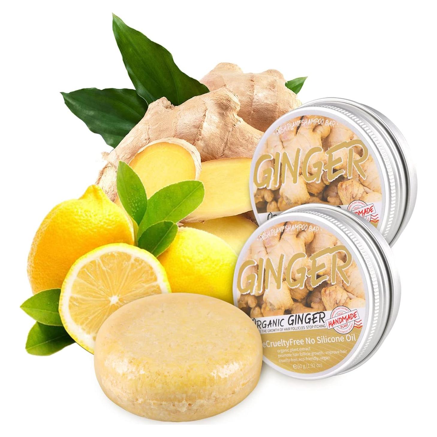 Jabón de Champú de Jengibre Starhig 2 Pcs - Crecimiento Cabello