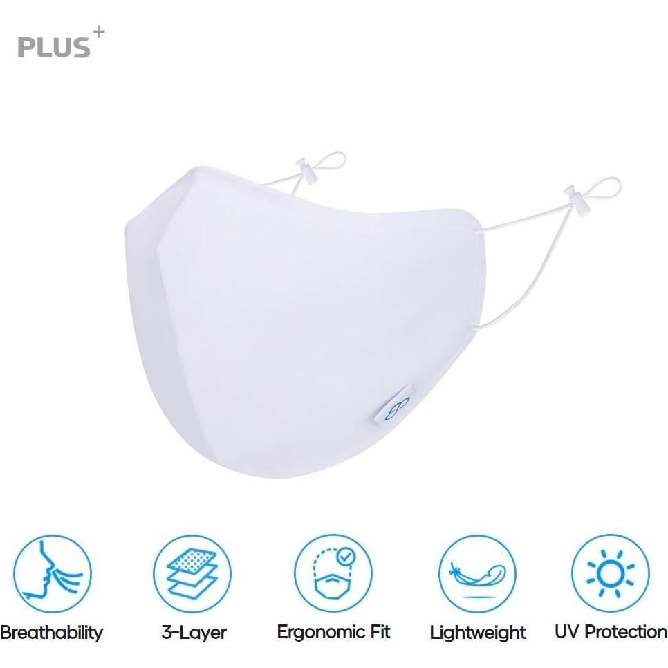 Máscara Deportiva CloudMask Plus Blanca Transpirable Unisex