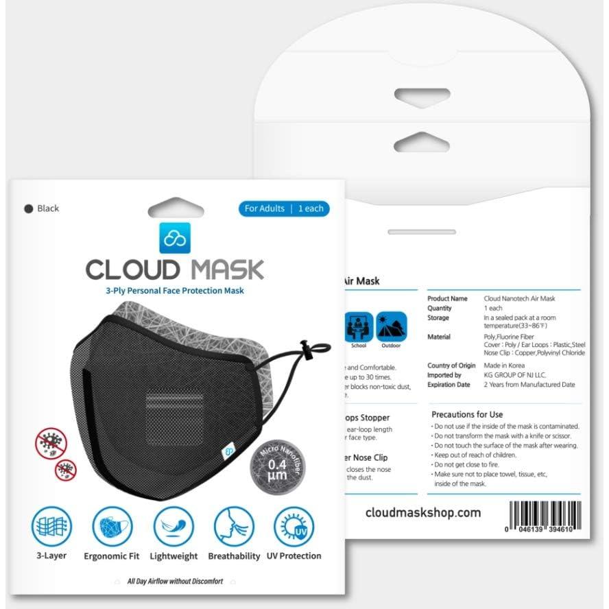 Máscara Deportiva CloudMask Plus Blanca Transpirable Unisex