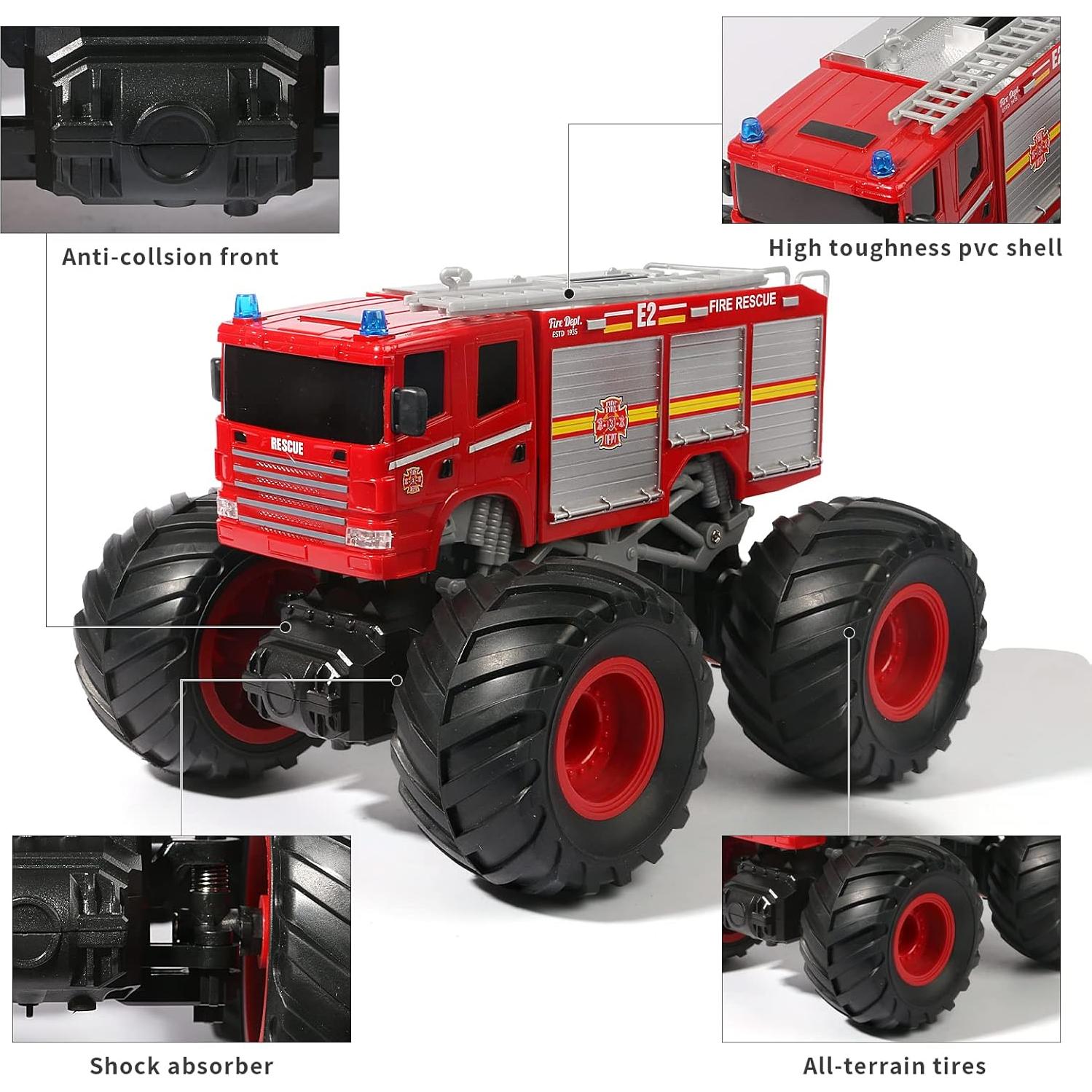 Camión de Bomberos RC VijiSuki 1/18 Offroad 12KM/h LED