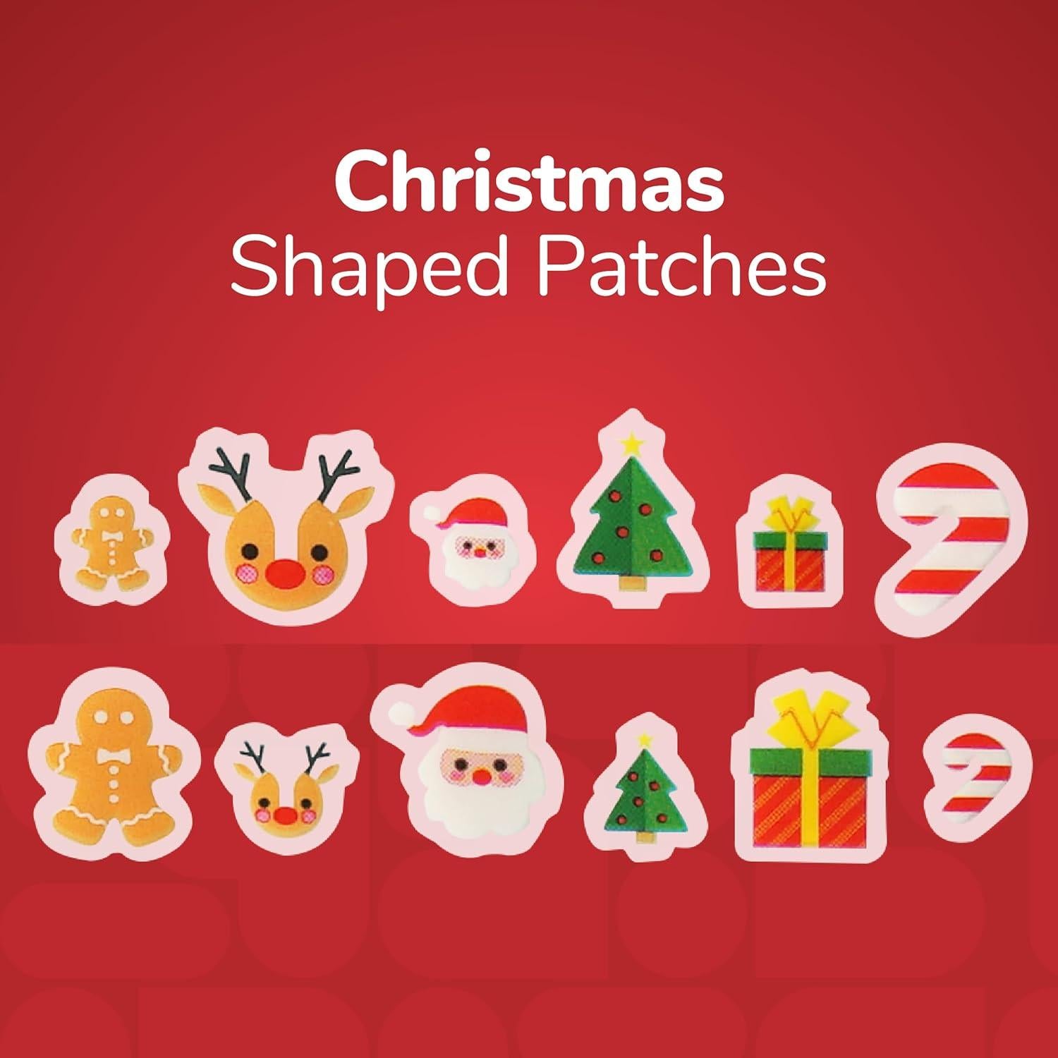 BioSwiss Parches Hidrocoloides Navideños para Granitos - 72 Unidades