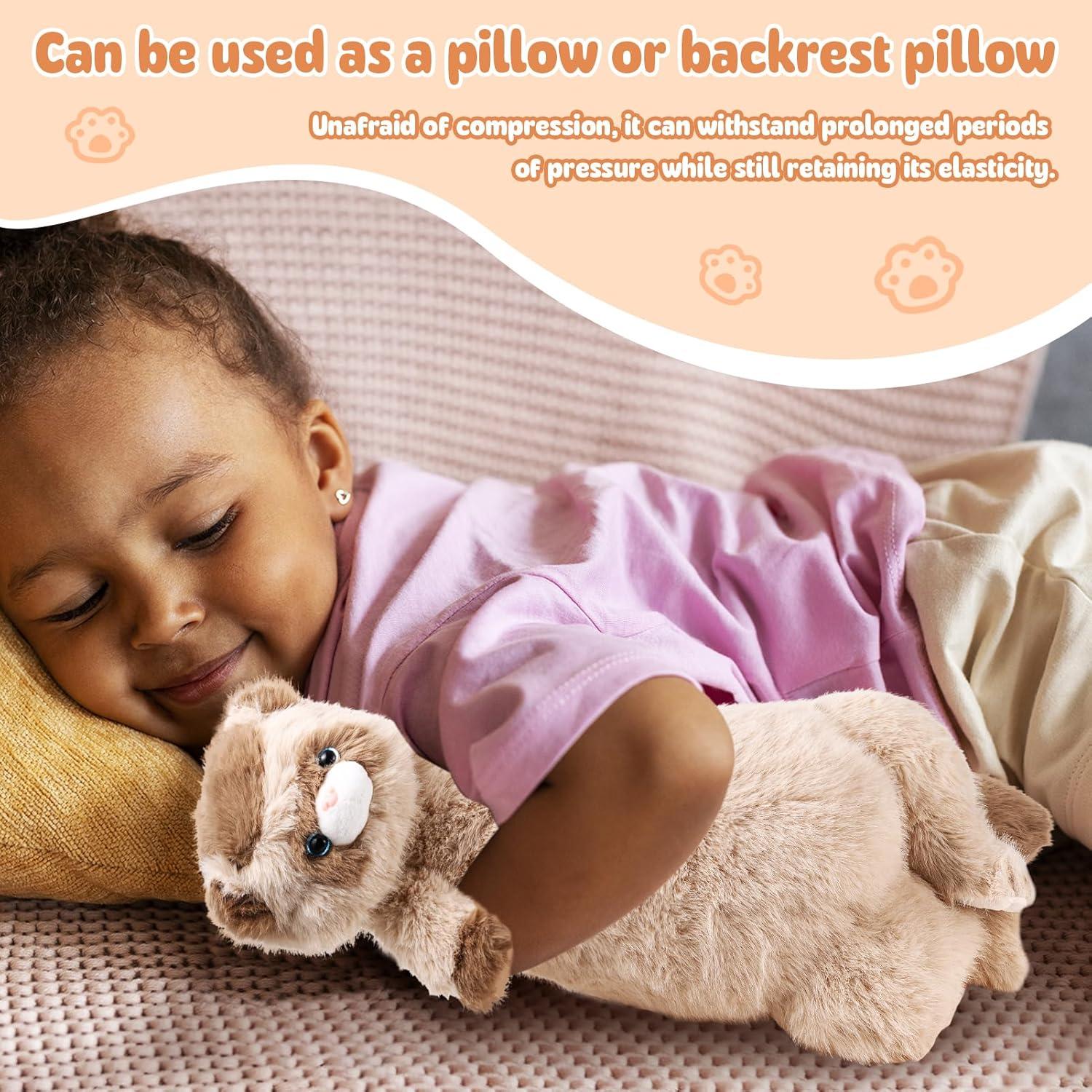 Peluche de Hurón ZJoey 53 cm Marrón Suave y Abrazable