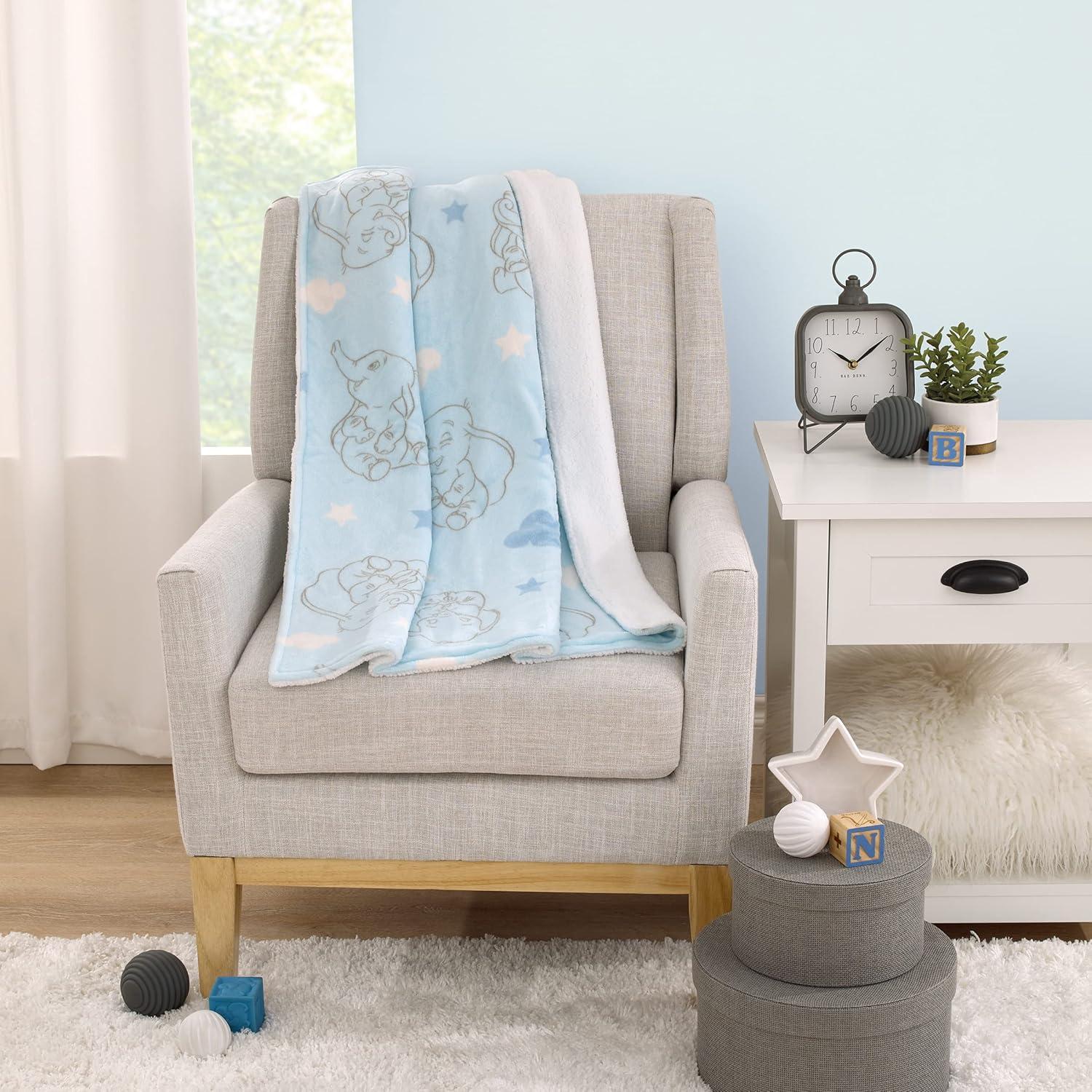 Manta de Sherpa para Bebé NoJo Disney Dumbo 76x91 cm