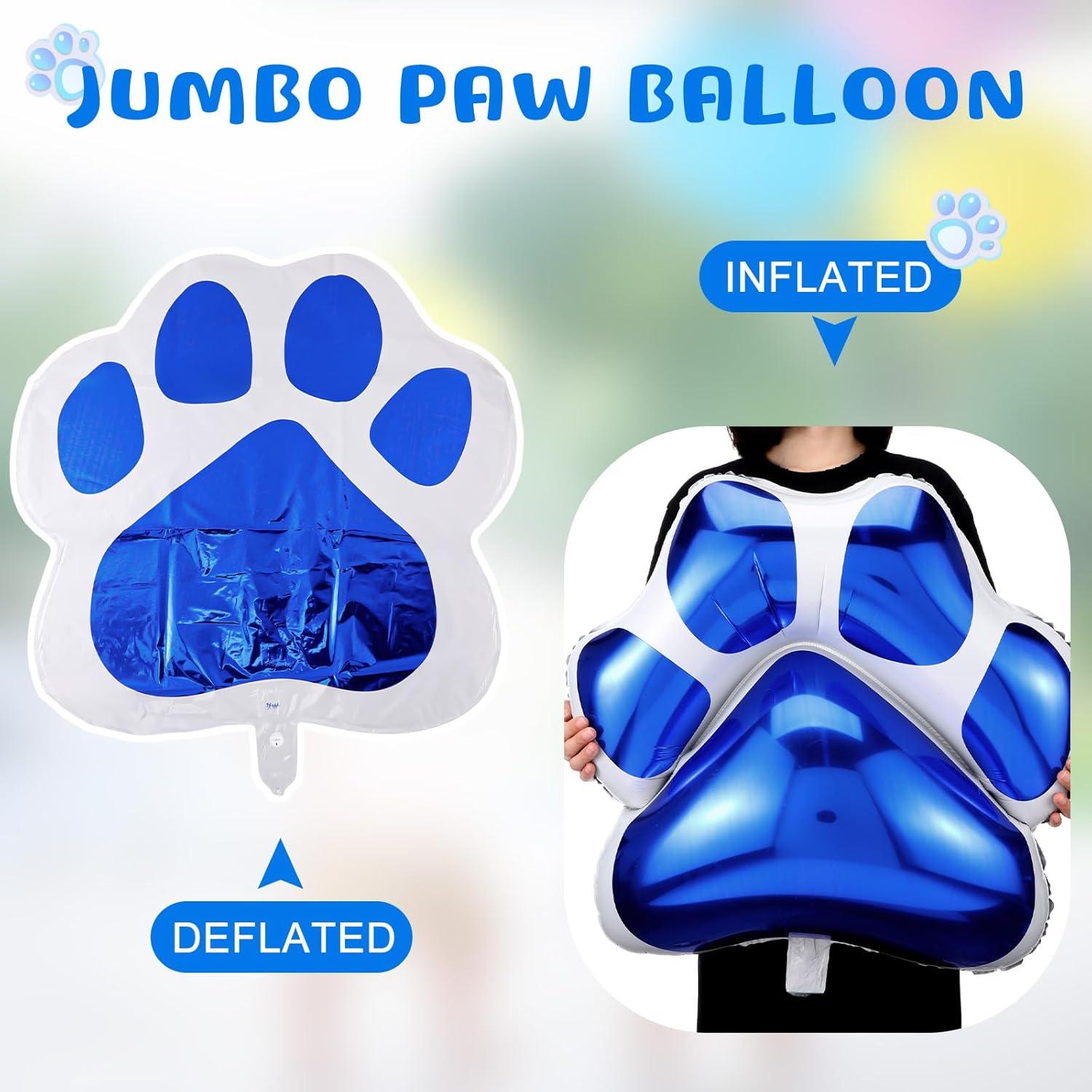Globos de Patas de Perro Azules Hungdao 9 Pcs 70 x 65 cm